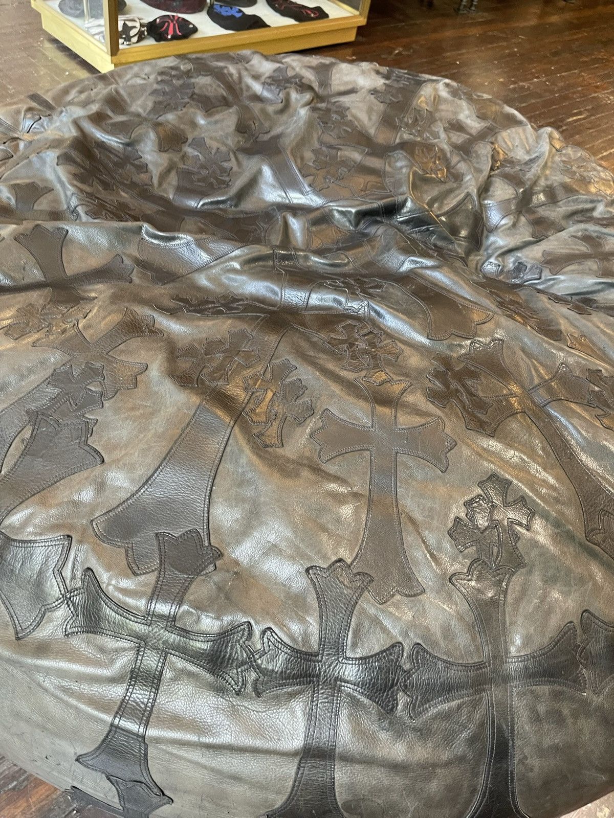 CHROME HEARTS XXXL OVERSIZED CHAIR BEANBAG LEATHER CROSS