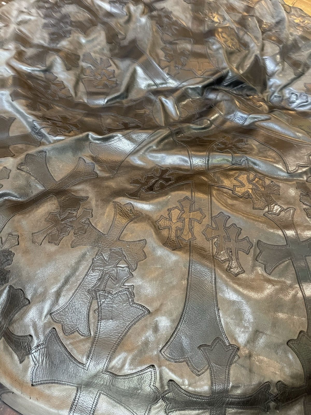 CHROME HEARTS XXXL OVERSIZED CHAIR BEANBAG LEATHER CROSS
