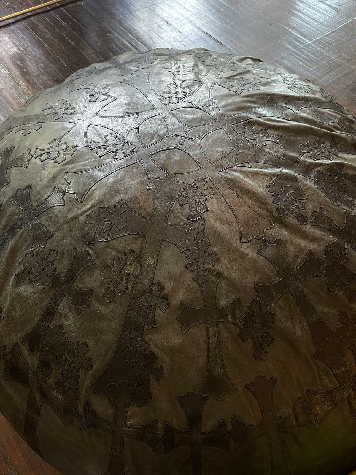 CHROME HEARTS XXXL OVERSIZED CHAIR BEANBAG LEATHER CROSS