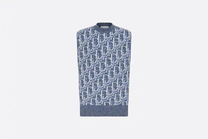 DIOR OBLIQUE SLEEVELESS SWEATER
