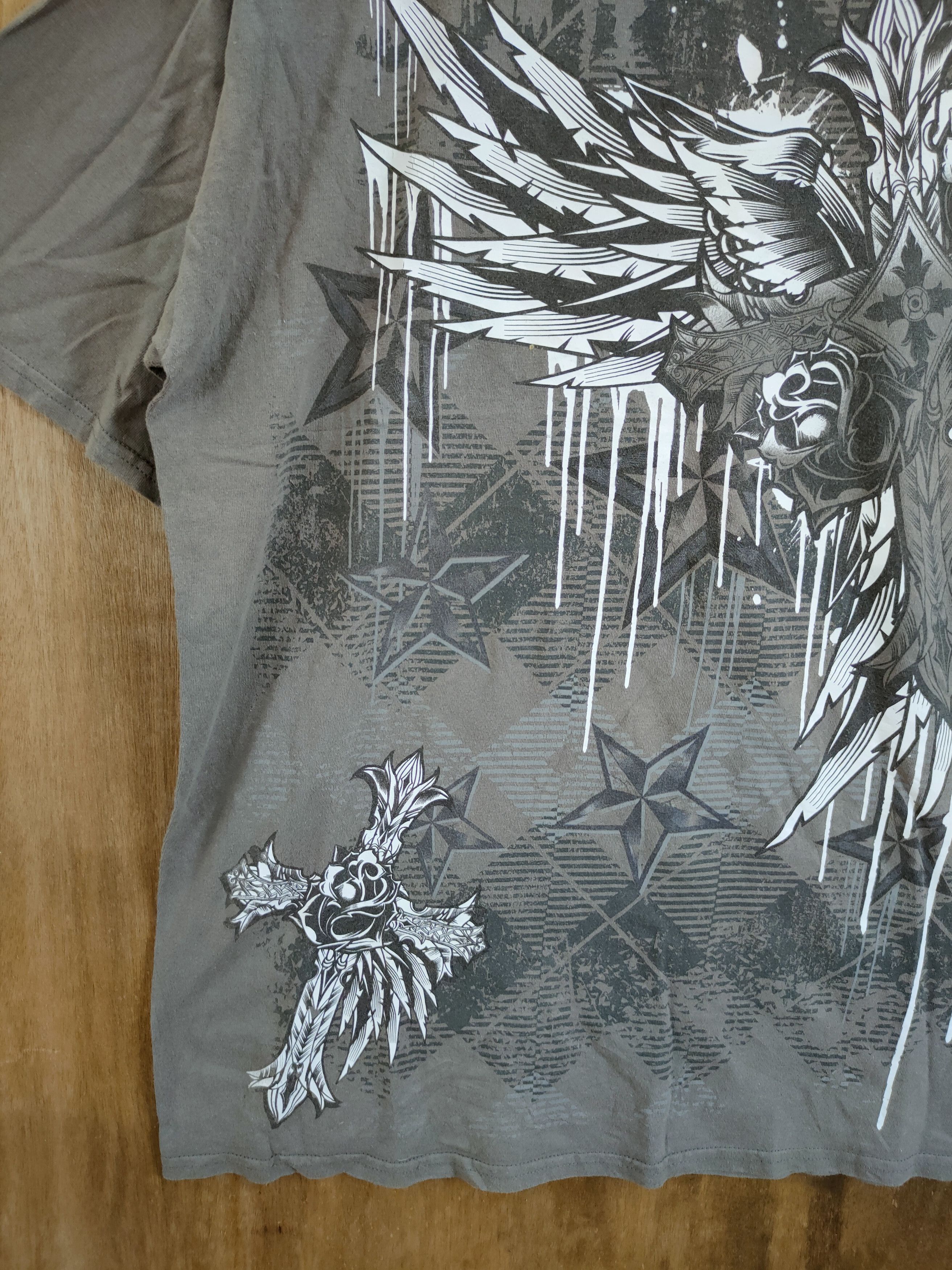 Japanese Brand DLL Art of skull tee streetwear #1167 Size US XL / EU 56 / 4 - 2 Thumbnail