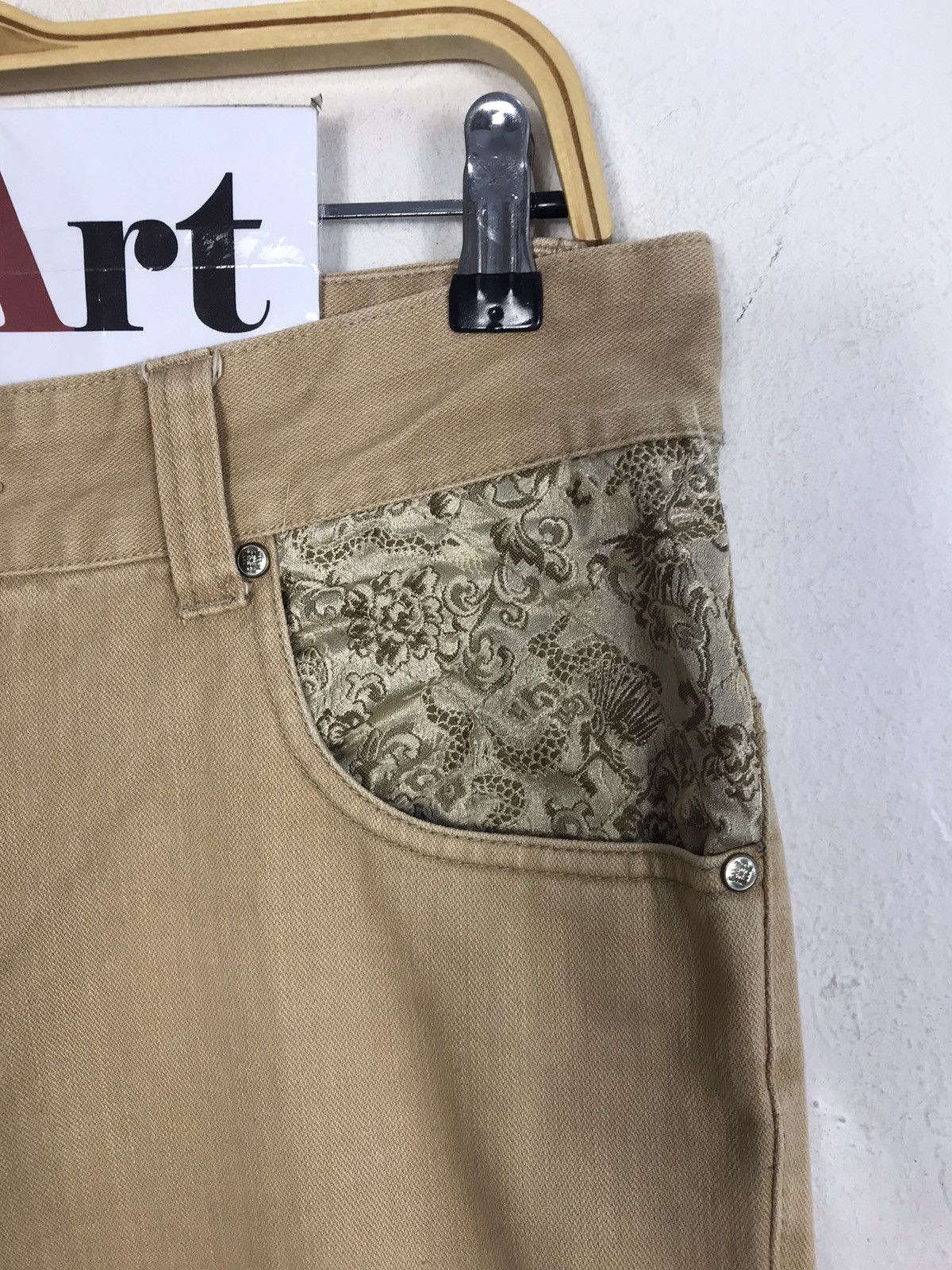 Japanese Brand Kagura Tough & Comfortable Since 1963 Denim Pocket Design Size US 34 / EU 50 - 4 Thumbnail