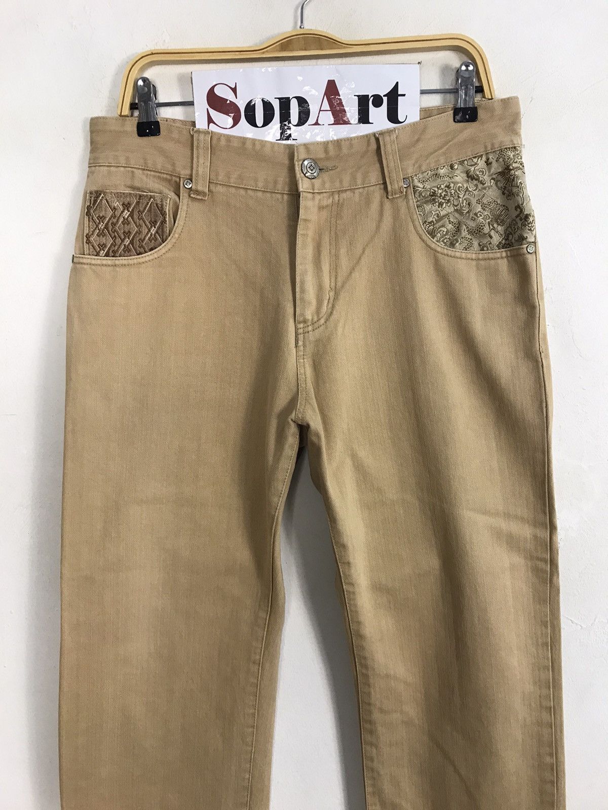 Japanese Brand Kagura Tough & Comfortable Since 1963 Denim Pocket Design Size US 34 / EU 50 - 3 Thumbnail