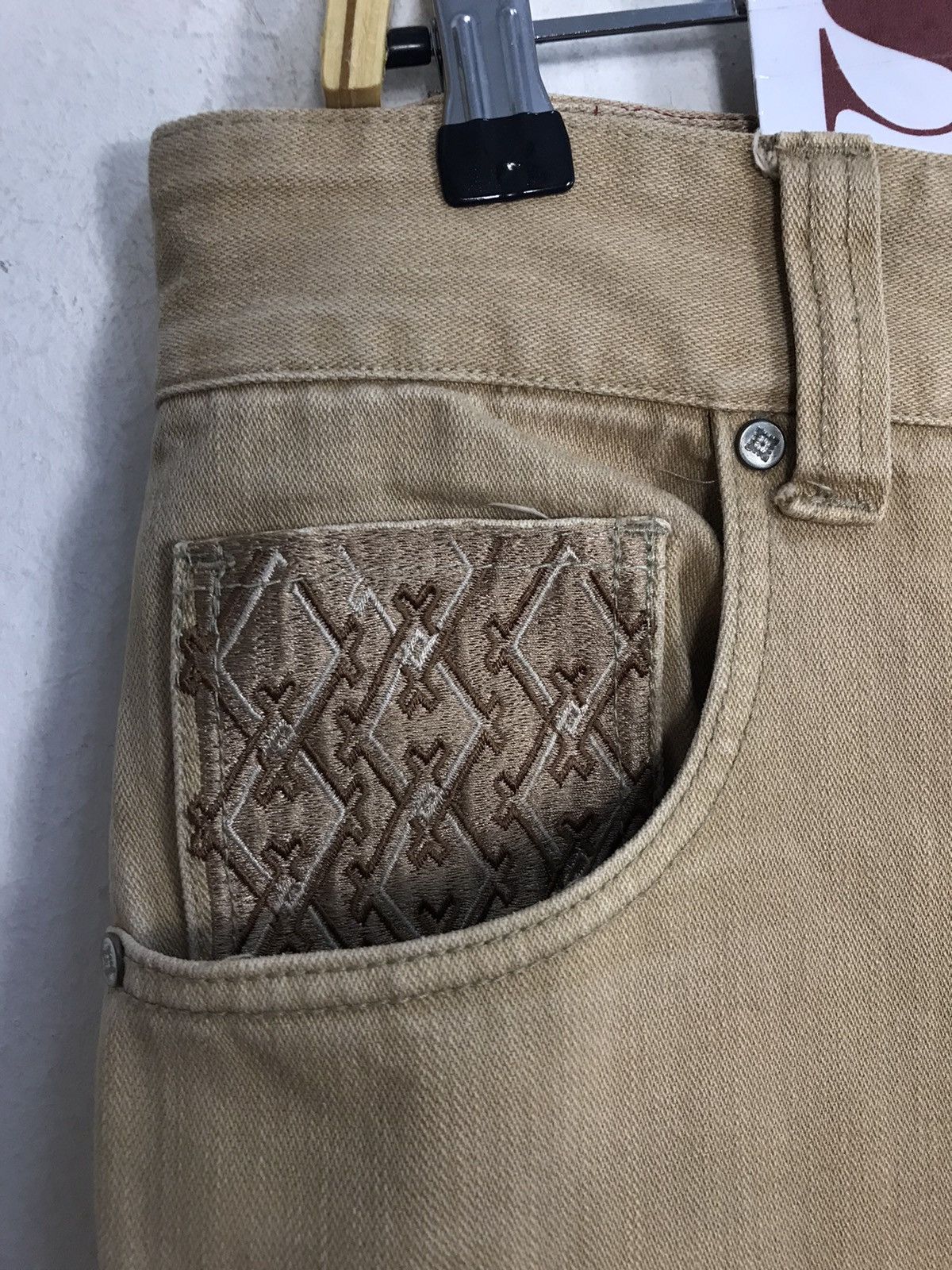 Japanese Brand Kagura Tough & Comfortable Since 1963 Denim Pocket Design Size US 34 / EU 50 - 7 Thumbnail