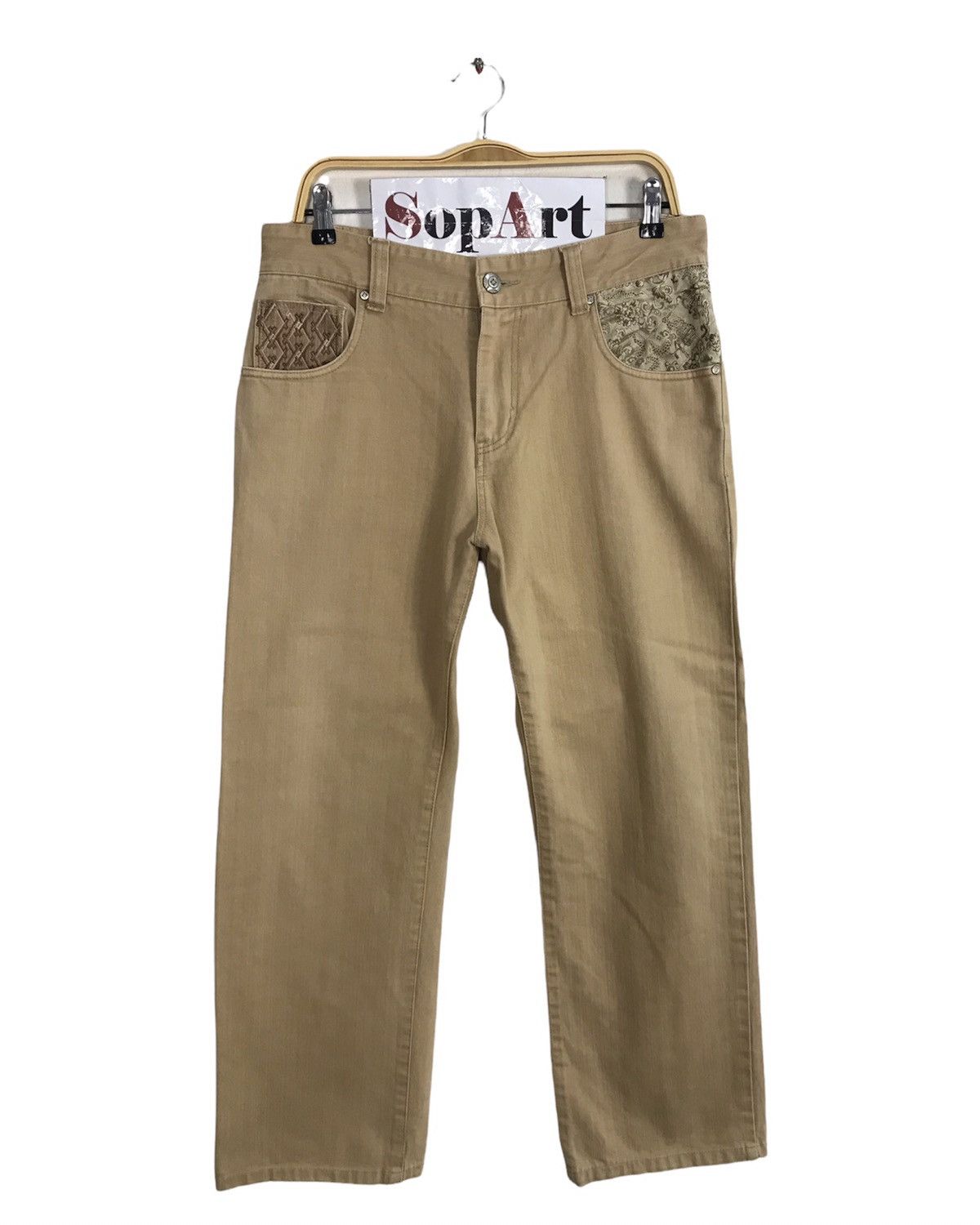 Japanese Brand Kagura Tough & Comfortable Since 1963 Denim Pocket Design Size US 34 / EU 50 - 1 Thumbnail