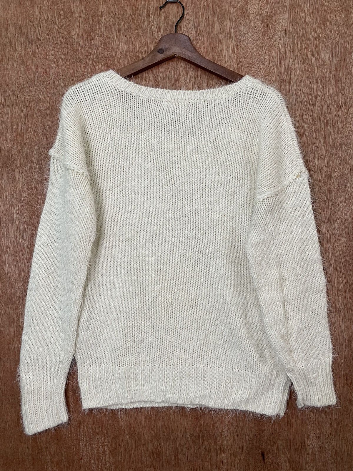 Homespun Knitwear × Japanese Brand E Hyphen World Gallery White Mohair Knit Sweaters #B571 Size US M / EU 48-50 / 2 - 5 Thumbnail