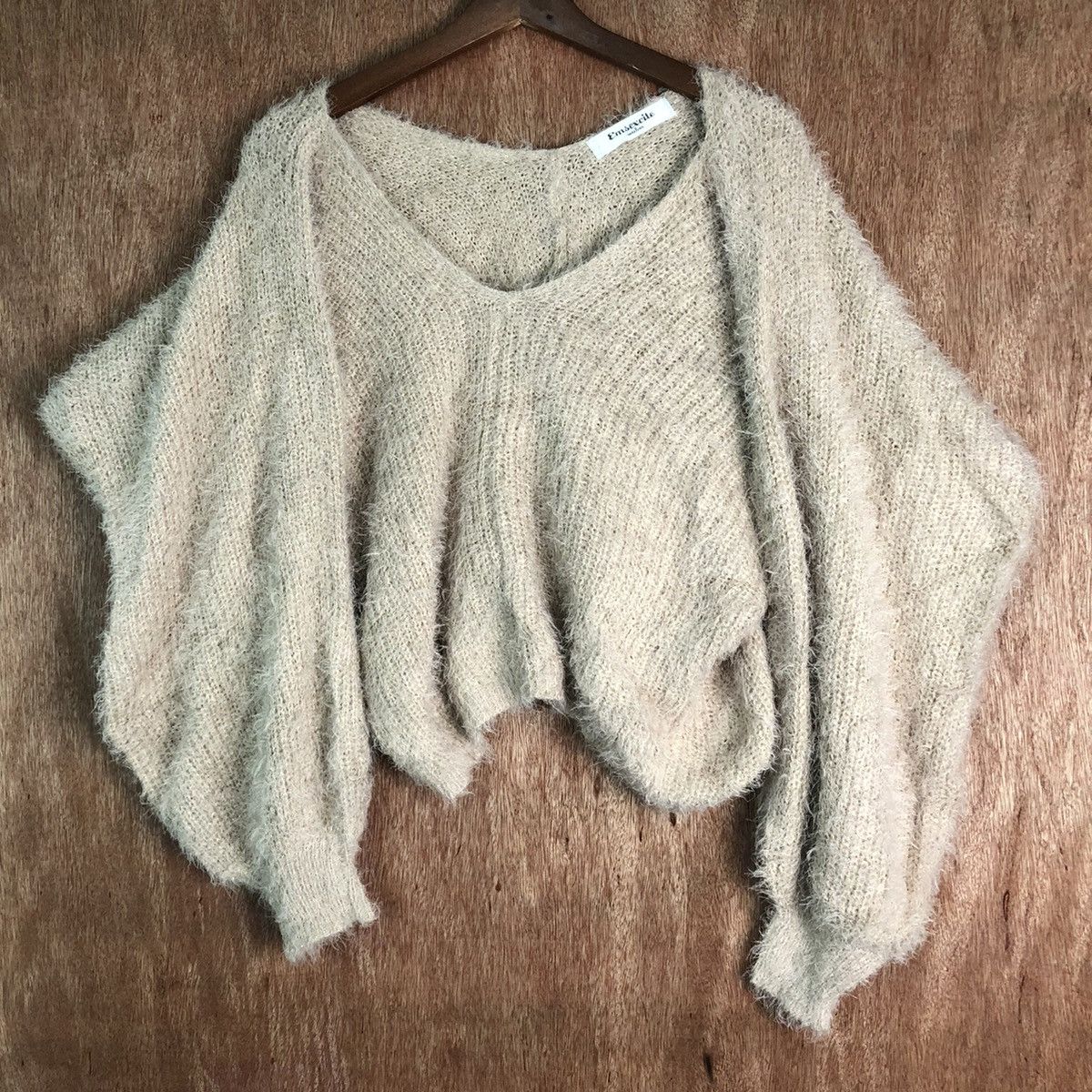 Homespun Knitwear Free Size !!! Emsexcite Shag Shaggy Fur Mohair #6515 Size L / US 10 / IT 46 - 3 Thumbnail