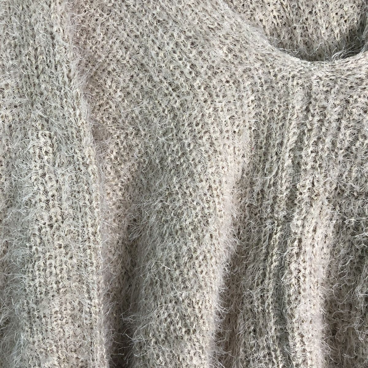 Homespun Knitwear Free Size !!! Emsexcite Shag Shaggy Fur Mohair #6515 Size L / US 10 / IT 46 - 5 Thumbnail