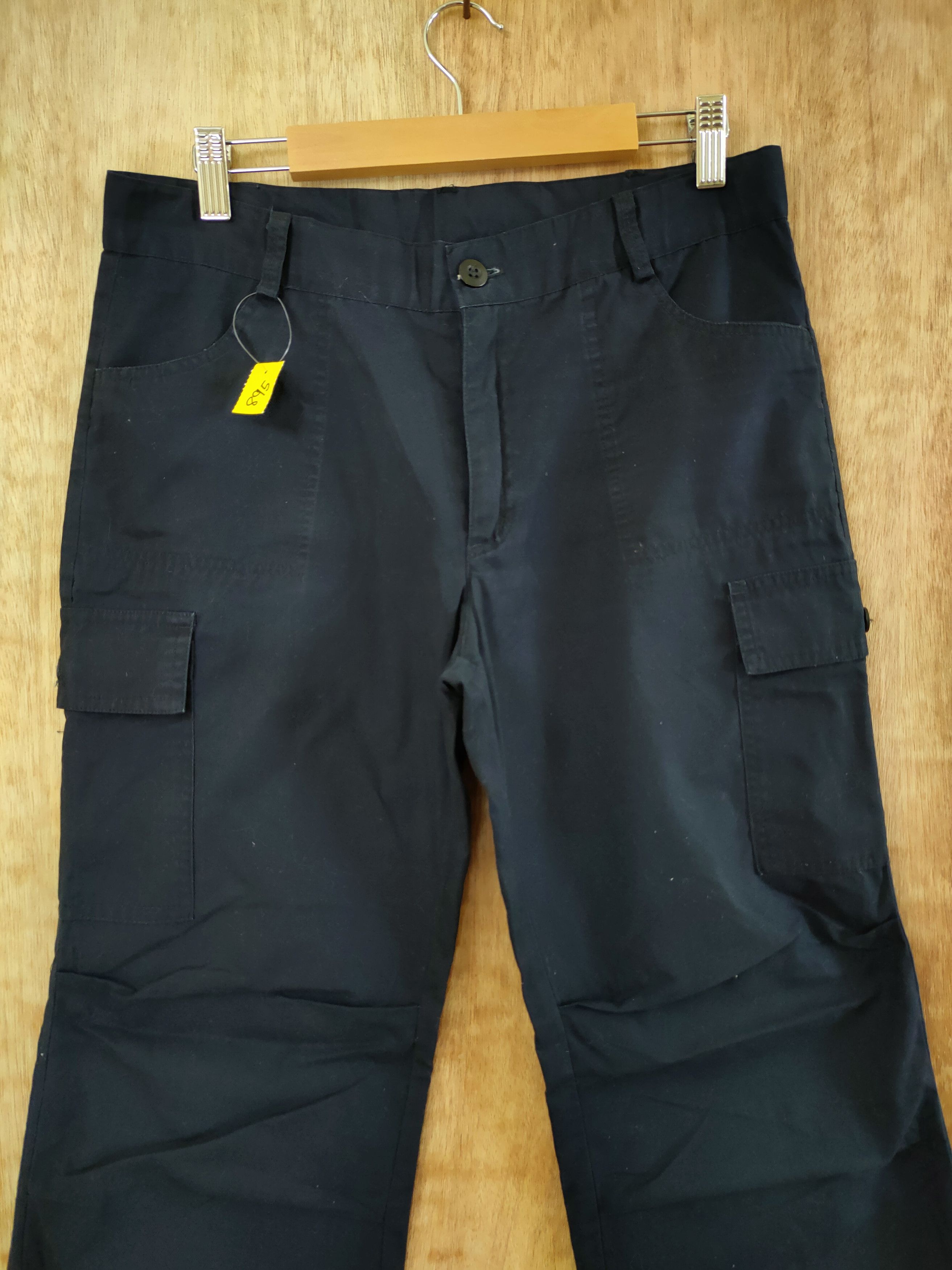 Japanese Brand DLL Cinema multi pocket tactical black cargo pants #895 Size 30" / US 8 / IT 44 - 3 Thumbnail