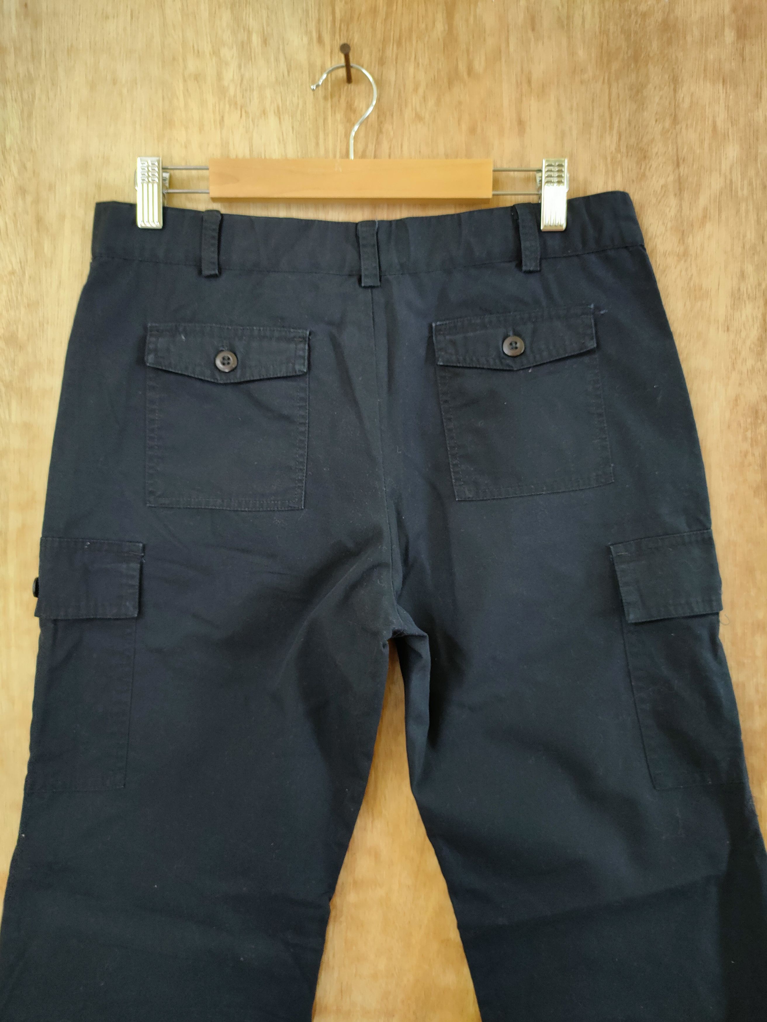 Japanese Brand DLL Cinema multi pocket tactical black cargo pants #895 Size 30" / US 8 / IT 44 - 7 Thumbnail