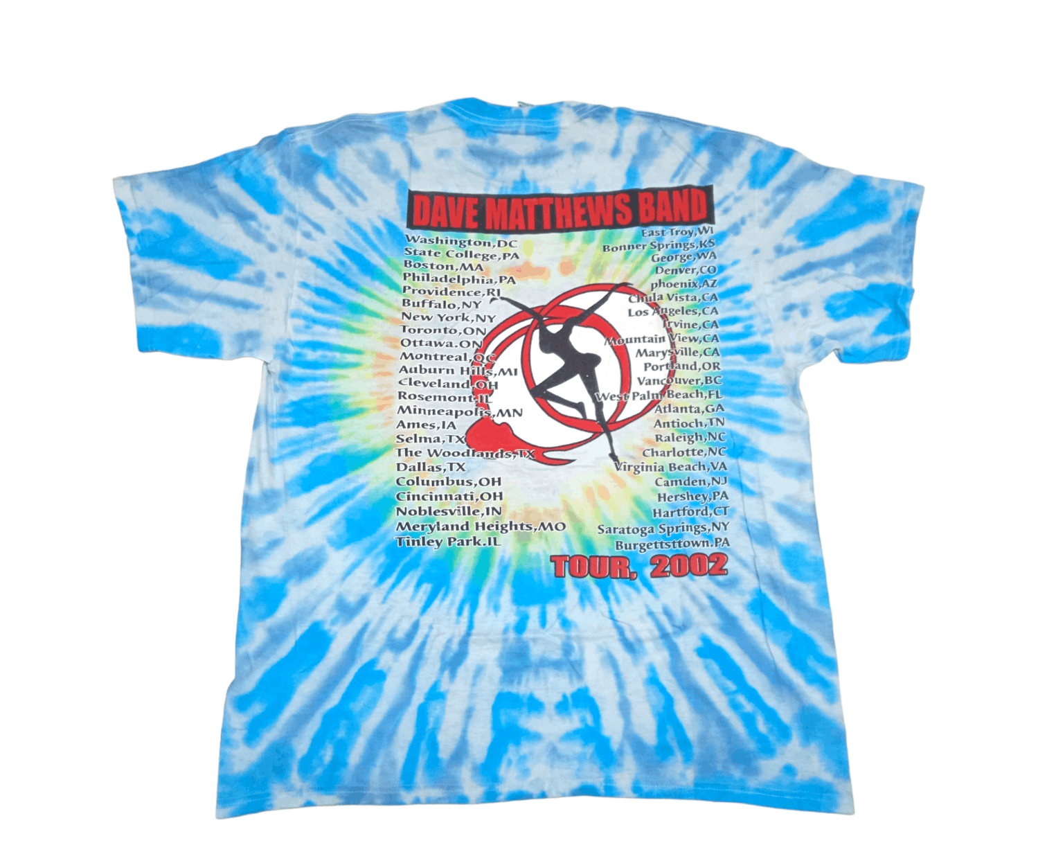 Band Tees Vintage 00s Dave Matthews Band 2002 Tour T-Shirt Size US XL / EU 56 / 4 - 1 Thumbnail