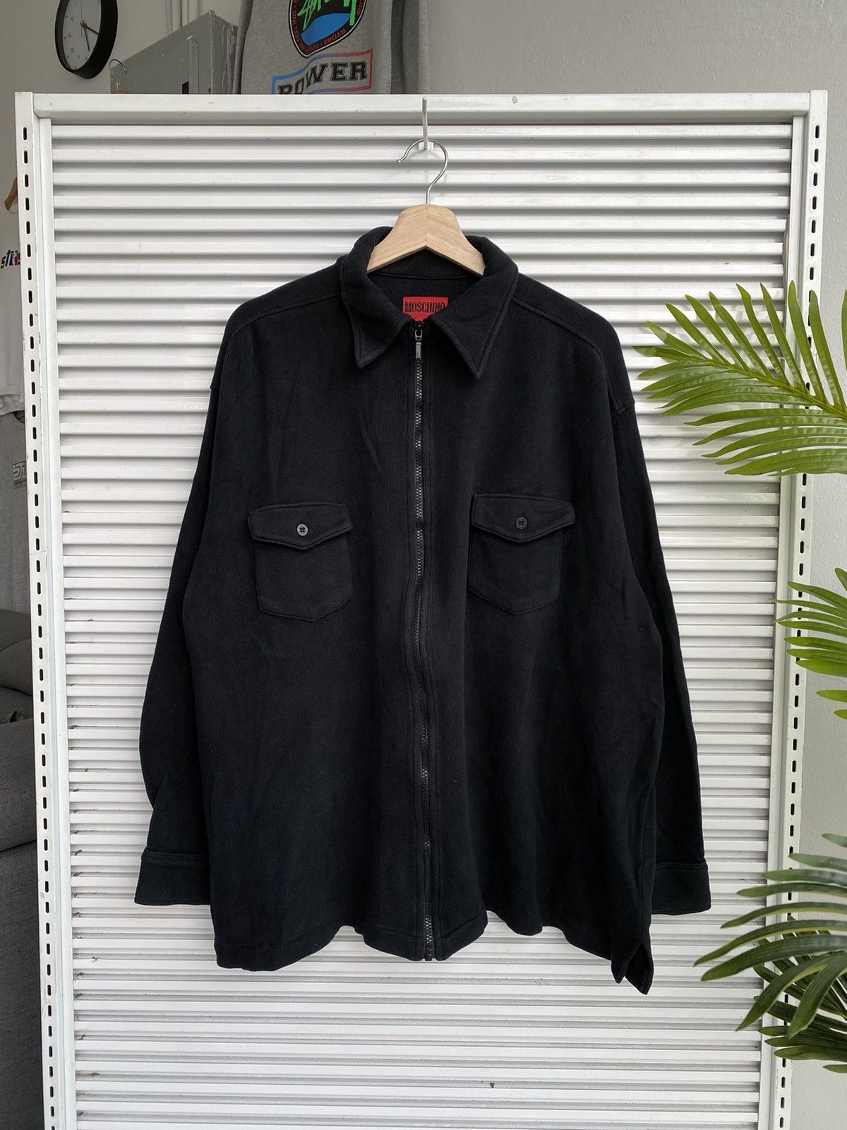 Moschino Vintage Moschino Normal But Formal Button Ups Sweatshirt Size US XXL / EU 58 / 5 - 1 Thumbnail