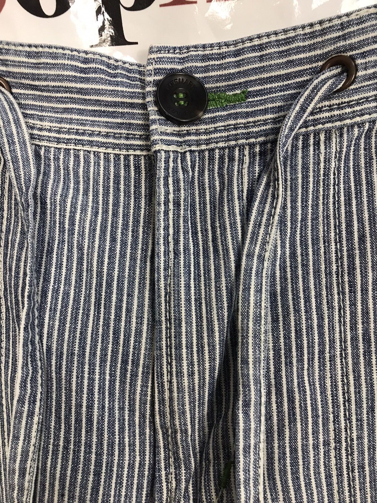 Japanese Brand × Vintage Vintage Kissmark Casual Pants Design Striped Size US 33 - 6 Thumbnail