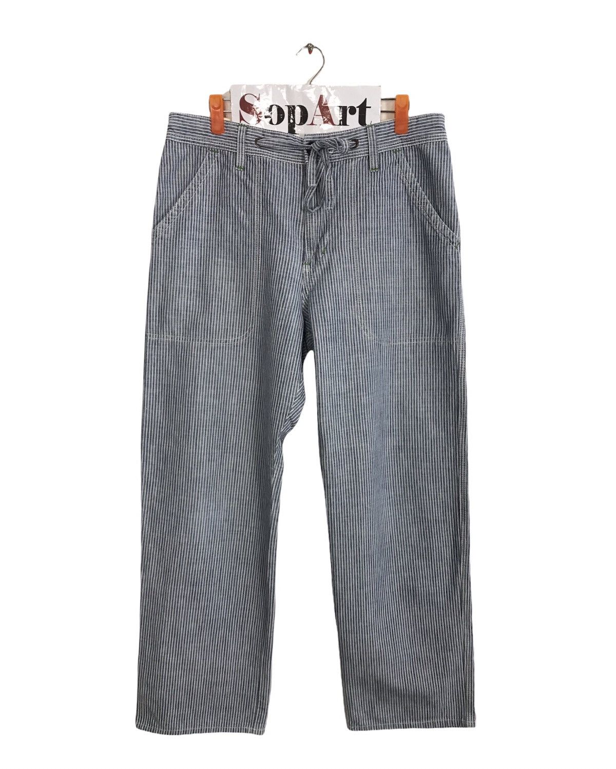 Japanese Brand × Vintage Vintage Kissmark Casual Pants Design Striped Size US 33 - 1 Thumbnail