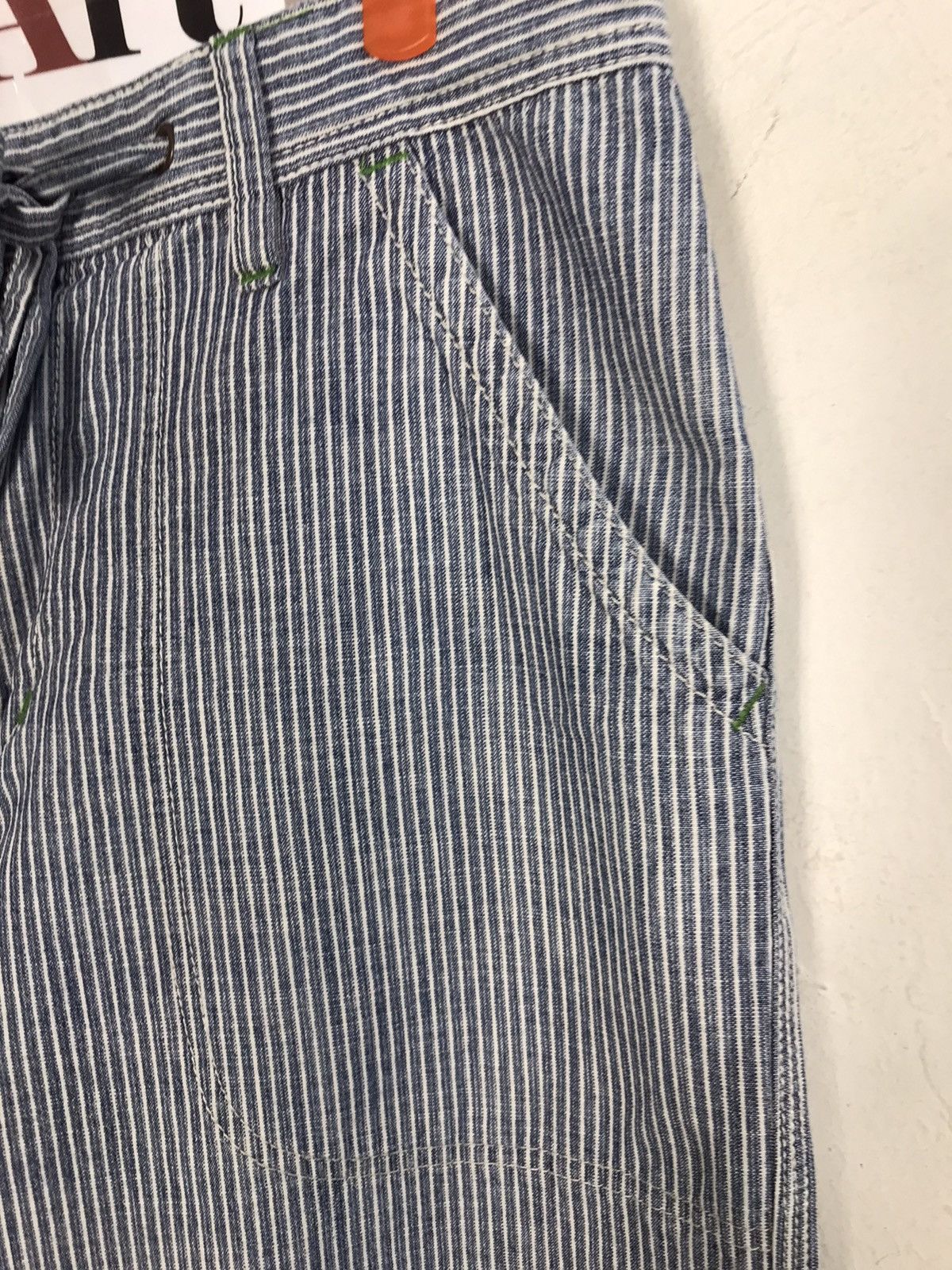 Japanese Brand × Vintage Vintage Kissmark Casual Pants Design Striped Size US 33 - 5 Thumbnail