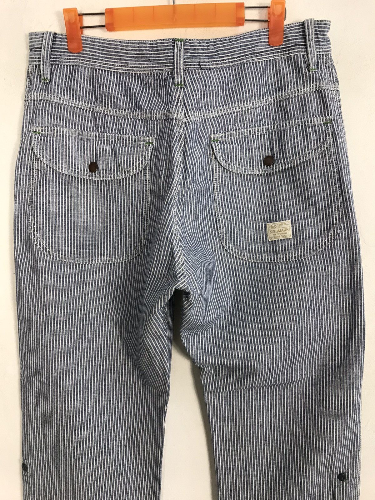 Japanese Brand × Vintage Vintage Kissmark Casual Pants Design Striped Size US 33 - 10 Thumbnail