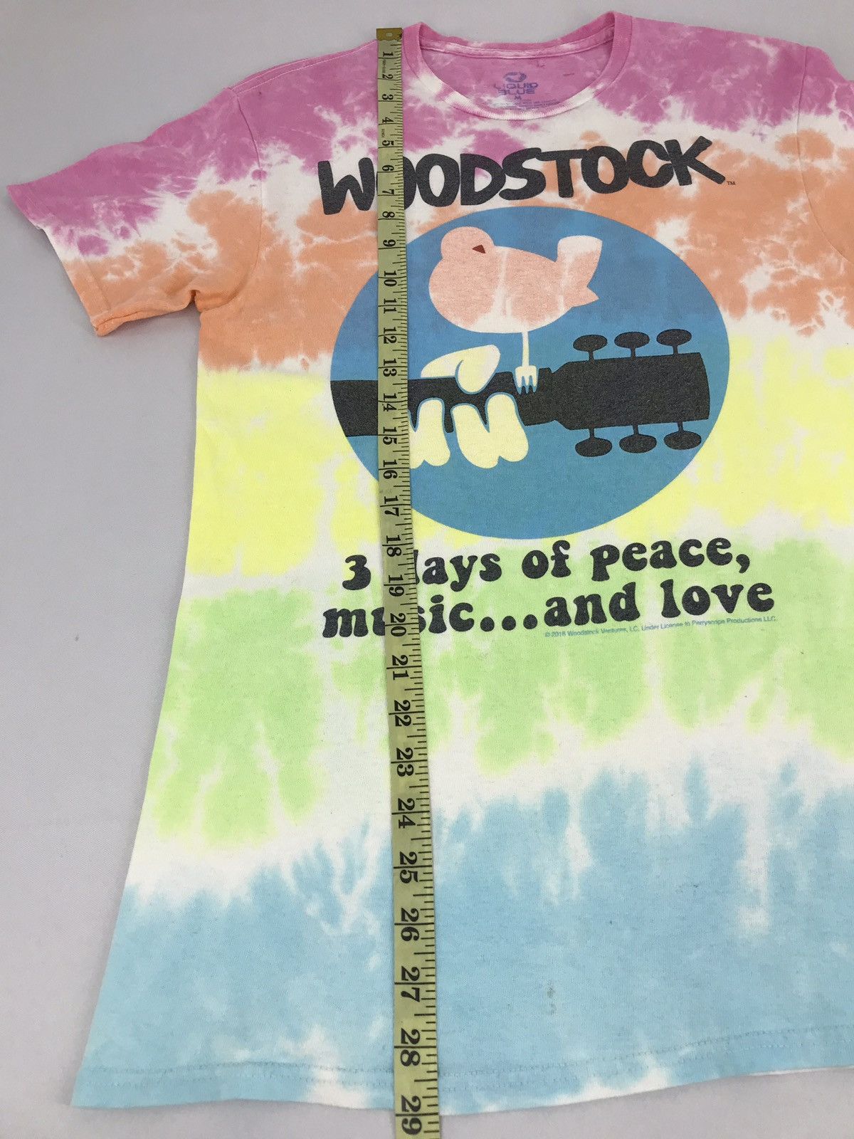 Liquid Blue × Vintage Vintage Liquid Blue Woodstock Peace And Love Tye Dye Tee Size US S / EU 44-46 / 1 - 9 Thumbnail