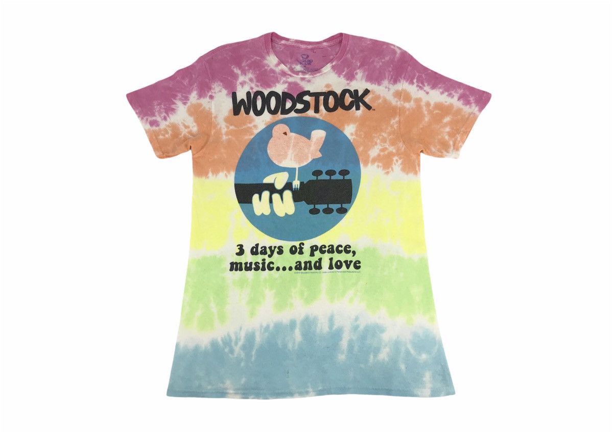 Liquid Blue × Vintage Vintage Liquid Blue Woodstock Peace And Love Tye Dye Tee Size US S / EU 44-46 / 1 - 1 Thumbnail