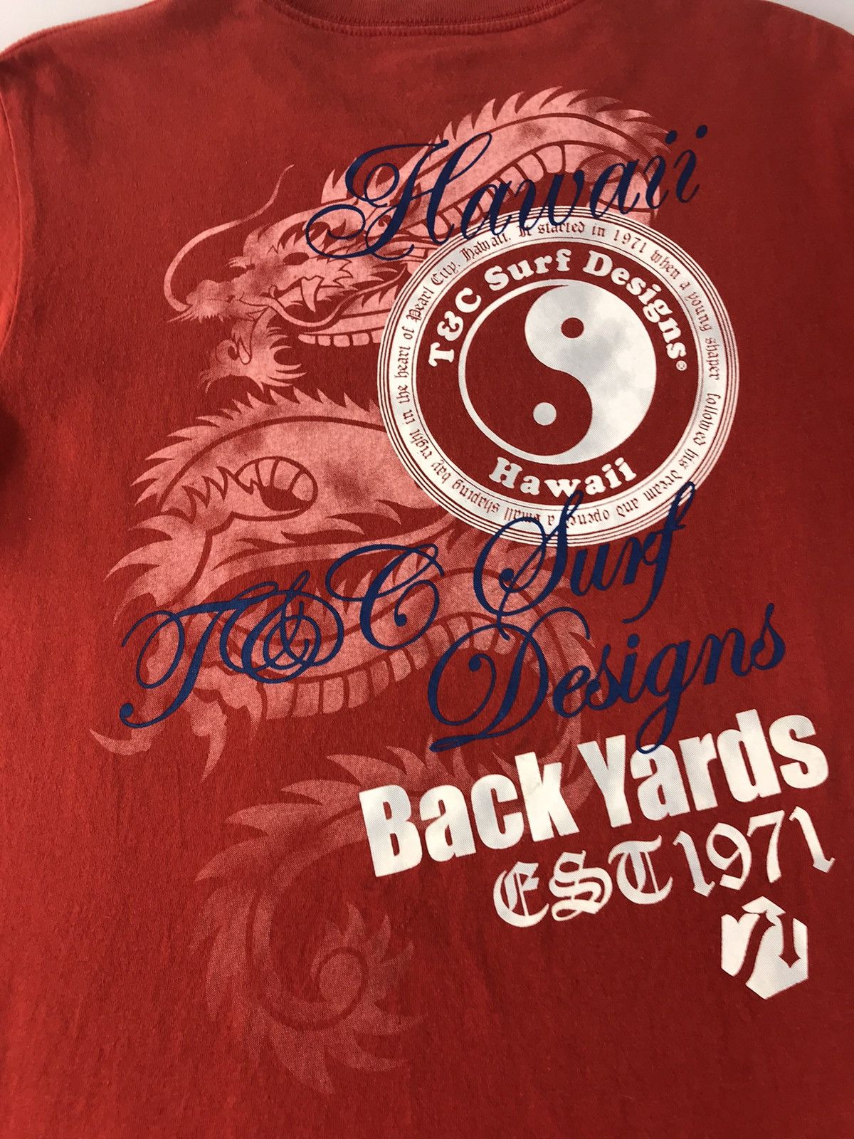 Japanese Brand T&C Surf Hawaii Big Logo Dragon design Tee Size US L / EU 52-54 / 3 - 8 Thumbnail