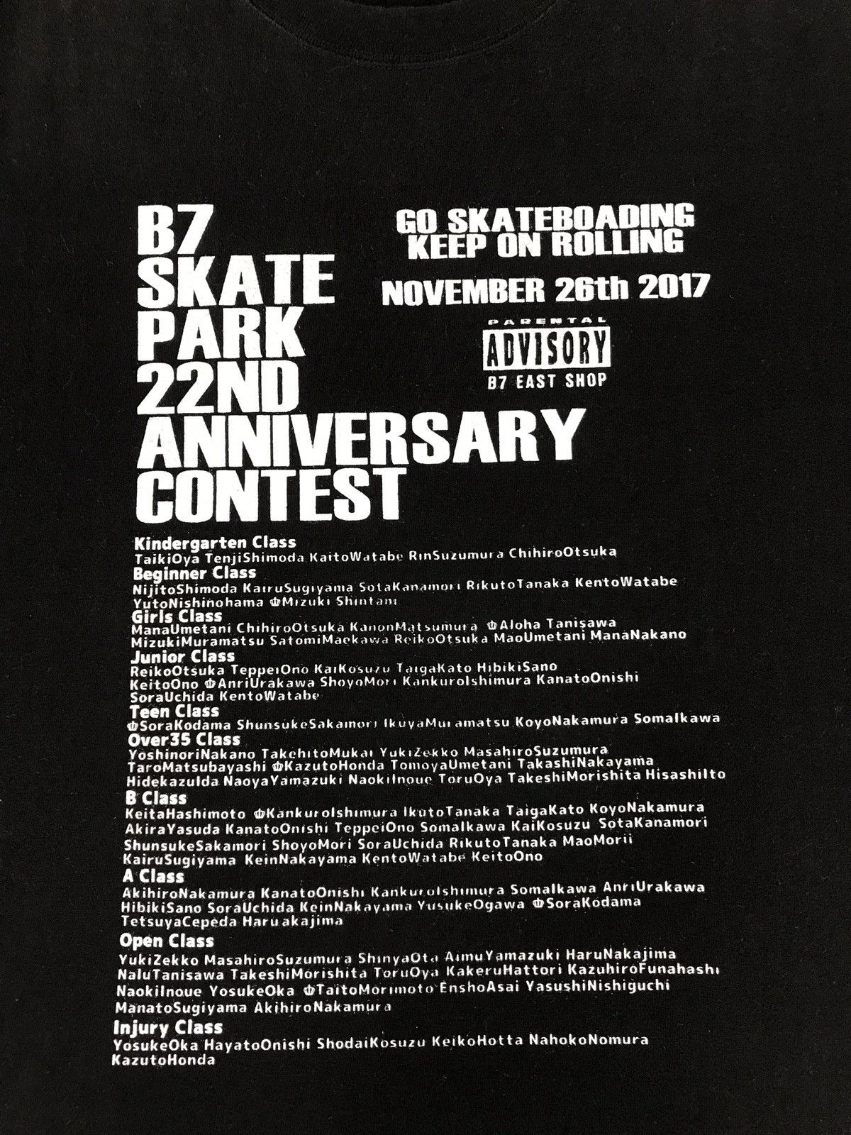 Japanese Brand Skate Park 22nd Anniversary Contest Tee Size US M / EU 48-50 / 2 - 4 Thumbnail