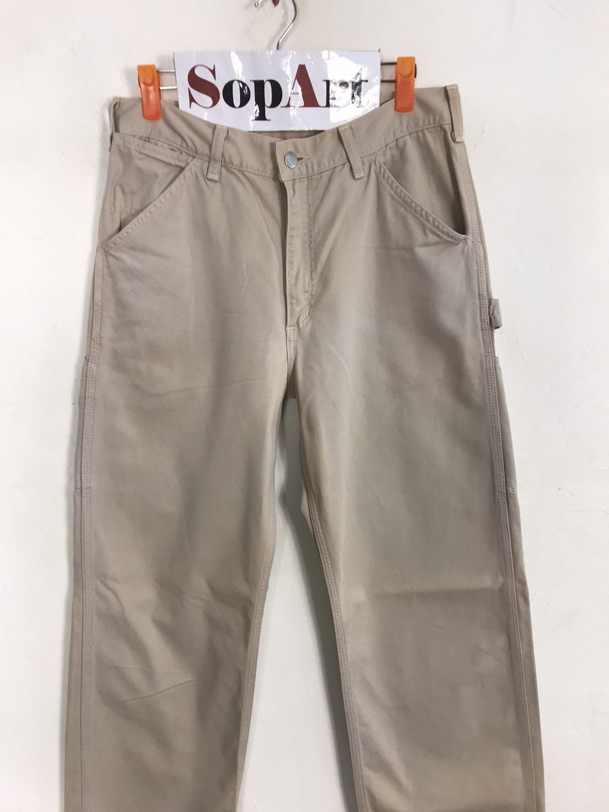 Carhartt Hype Carhatt Faded Hickory Carpenter Tactical Workwear Pants Size US 29 - 3 Thumbnail