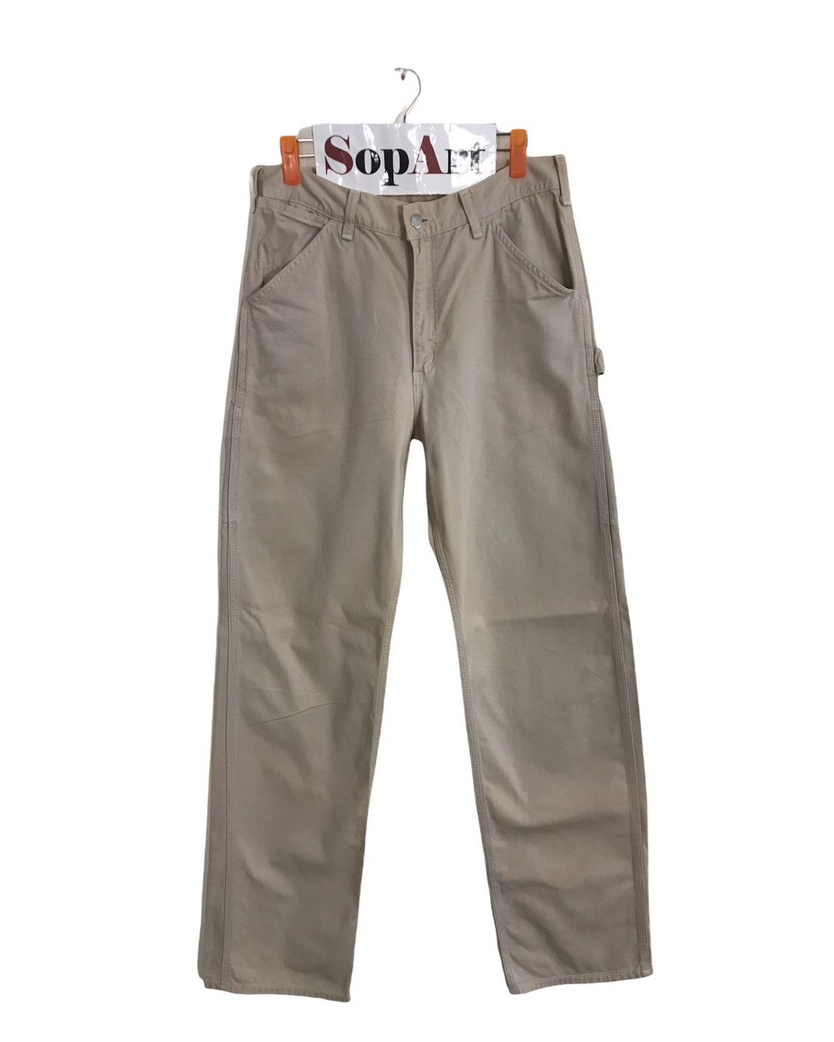 Carhartt Hype Carhatt Faded Hickory Carpenter Tactical Workwear Pants Size US 29 - 1 Thumbnail