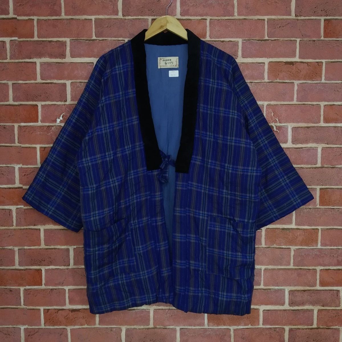Japanese Brand Japan Brand Kuwano Haori Short Kimono Checkered Design Size US L / EU 52-54 / 3 - 1 Thumbnail