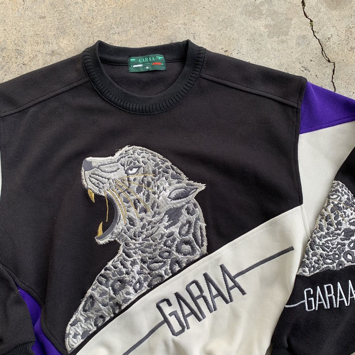 Japanese Brand Garaa leapord cheetah image art vintage sweatshirt Size US M / EU 48-50 / 2 - 12 Thumbnail