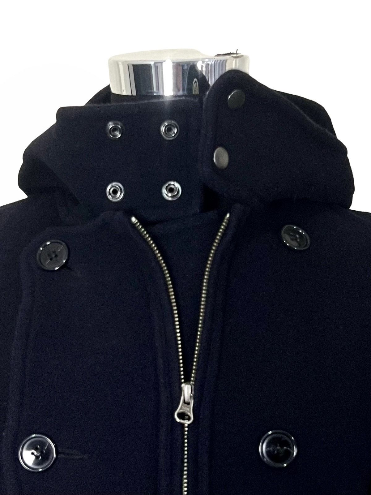 CABANE de ZUCCa × Issey Miyake VTG CABANE DE ZUCCA WOOL BLEND PEACOAT JACKET ISEEY MIYAKE Size US S / EU 44-46 / 1 - 5 Thumbnail