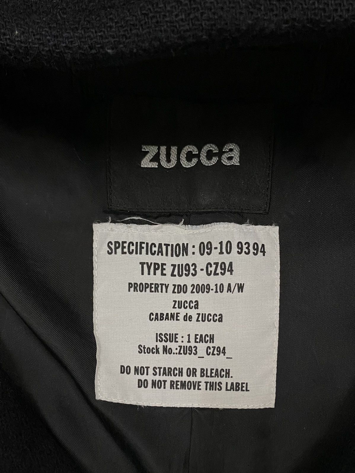 CABANE de ZUCCa × Issey Miyake VTG CABANE DE ZUCCA WOOL BLEND PEACOAT JACKET ISEEY MIYAKE Size US S / EU 44-46 / 1 - 19 Thumbnail