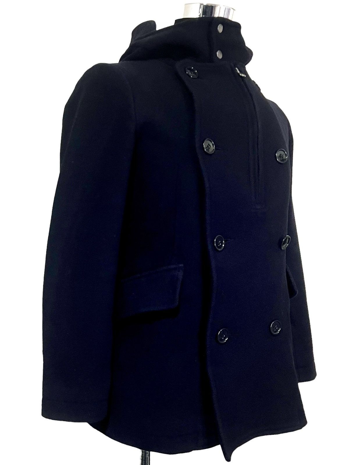 CABANE de ZUCCa × Issey Miyake VTG CABANE DE ZUCCA WOOL BLEND PEACOAT JACKET ISEEY MIYAKE Size US S / EU 44-46 / 1 - 6 Thumbnail