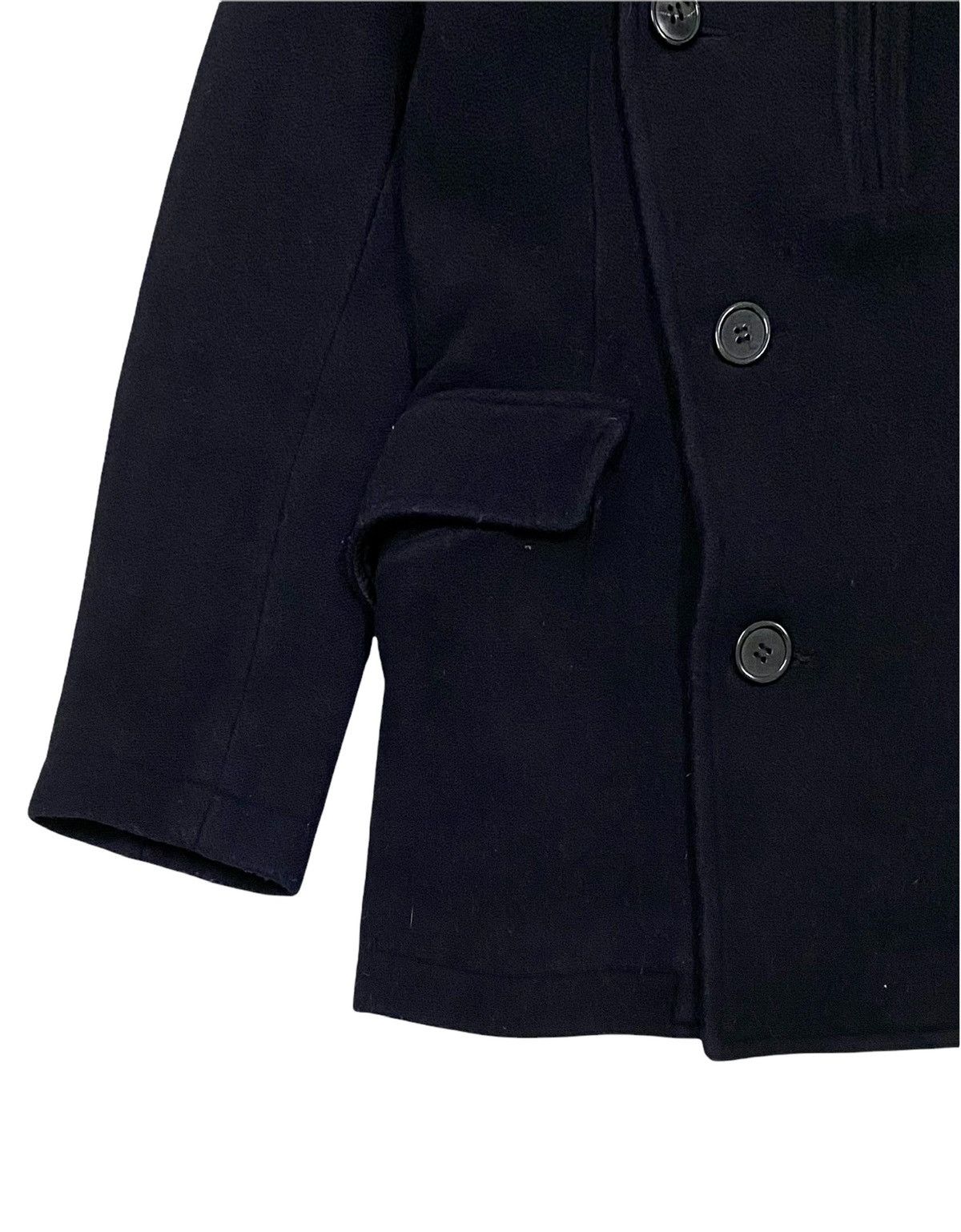 CABANE de ZUCCa × Issey Miyake VTG CABANE DE ZUCCA WOOL BLEND PEACOAT JACKET ISEEY MIYAKE Size US S / EU 44-46 / 1 - 13 Thumbnail