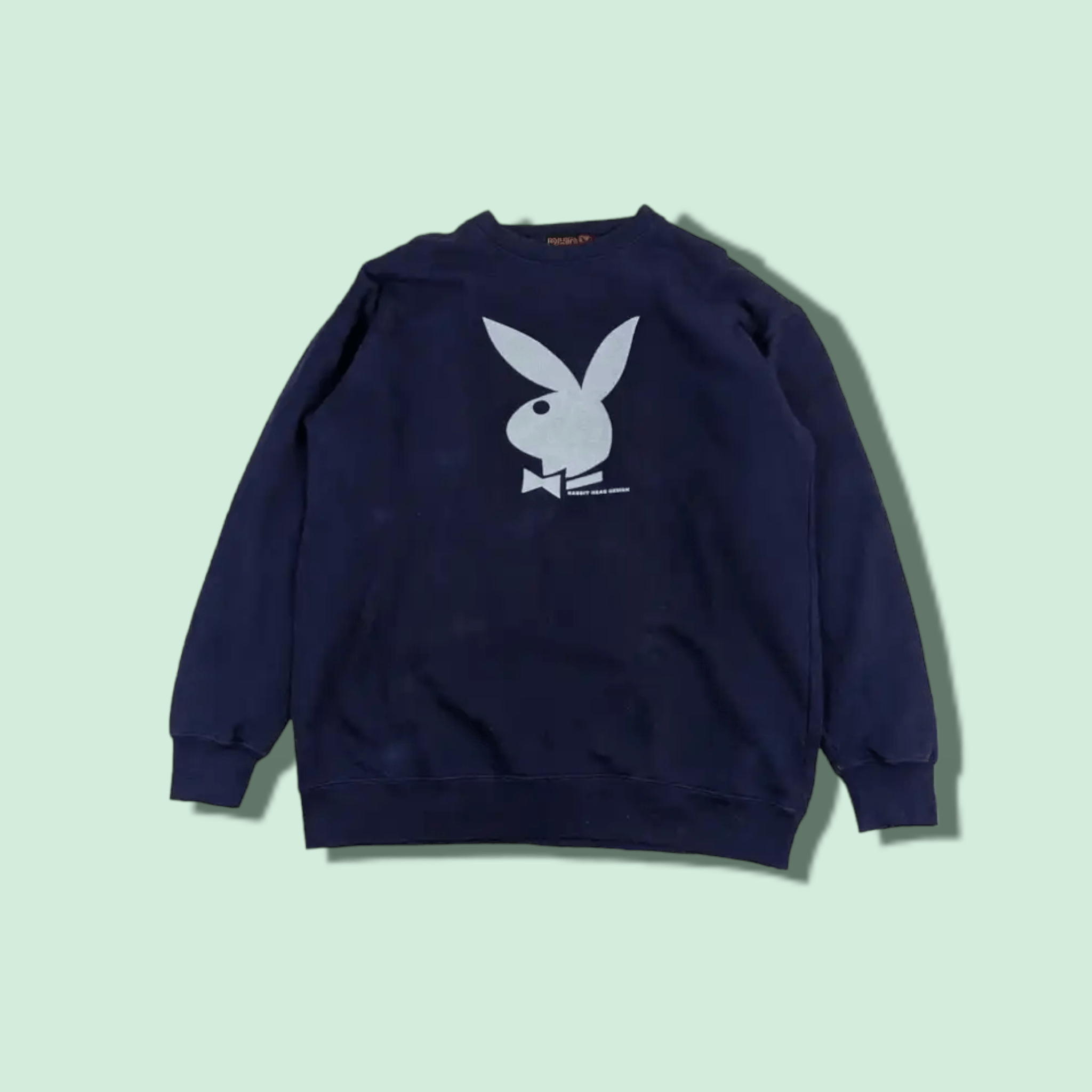 Playboy PLAYBOY Rabbit Head Big Logo Jumper Sweatshirt Size L / US 10 / IT 46 - 1 Thumbnail