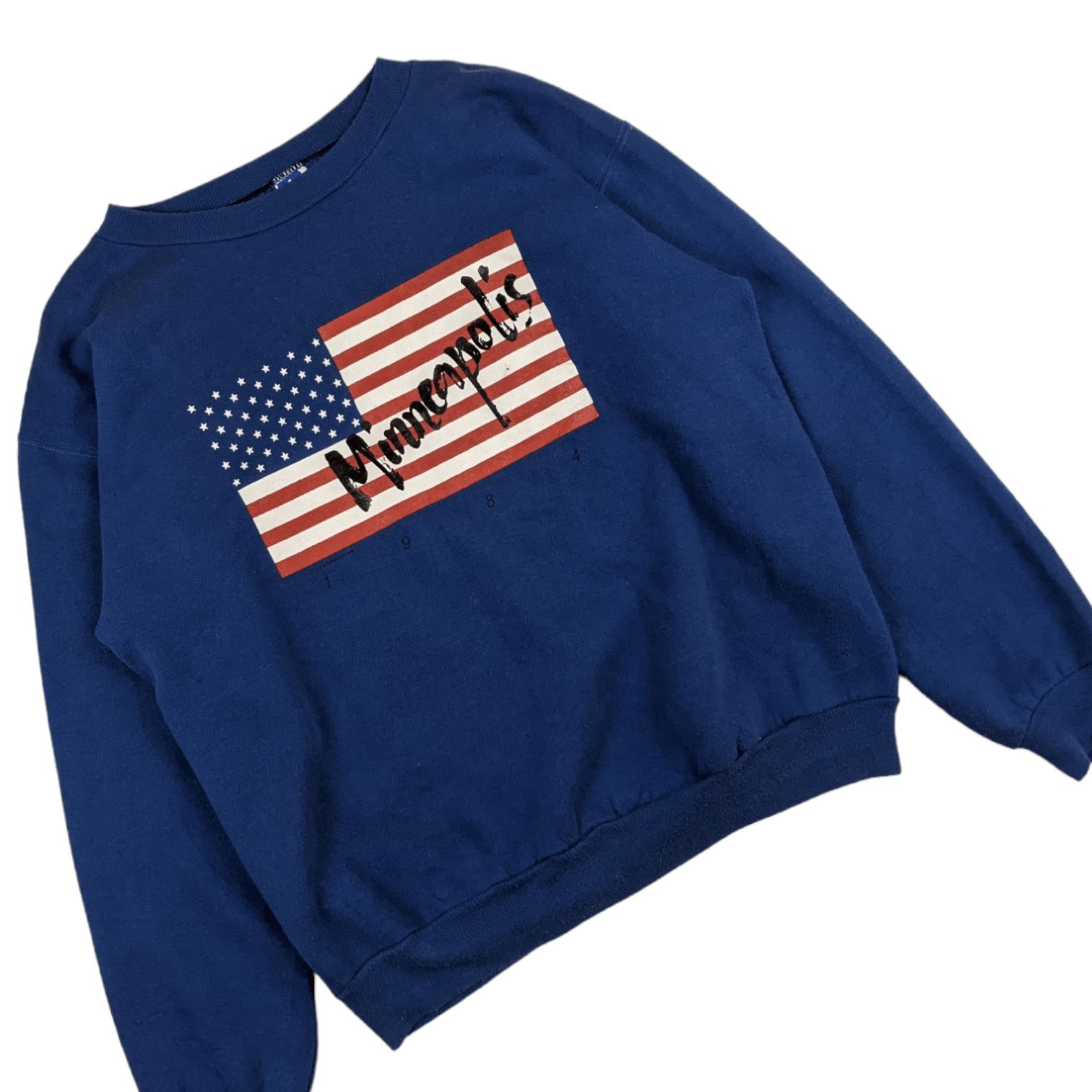 Russell Athletic Vintage 90's RUSSELL Minneapolis US Flag Jumper Sweatshirt Size M / US 6-8 / IT 42-44 - 3 Thumbnail