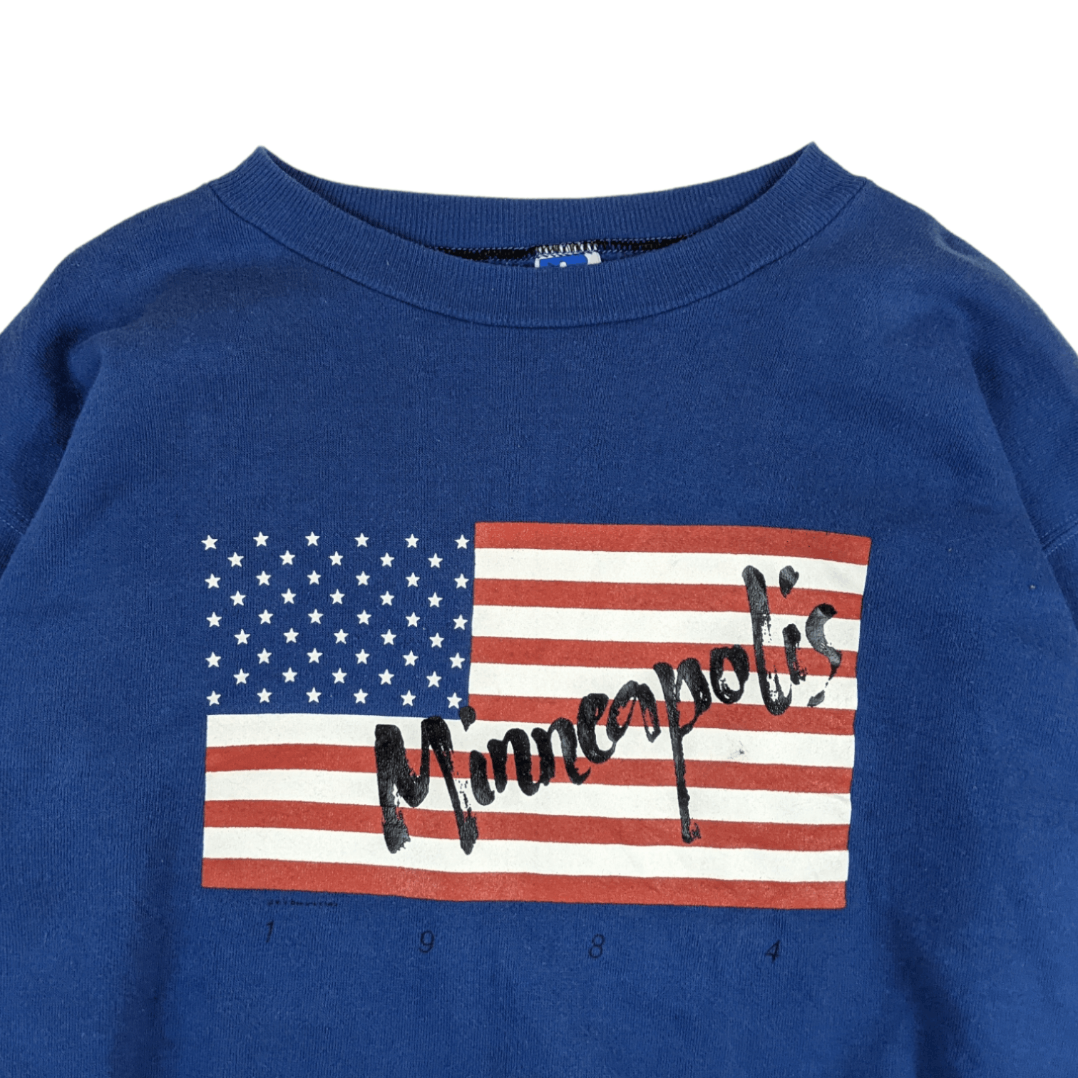 Russell Athletic Vintage 90's RUSSELL Minneapolis US Flag Jumper Sweatshirt Size M / US 6-8 / IT 42-44 - 4 Thumbnail