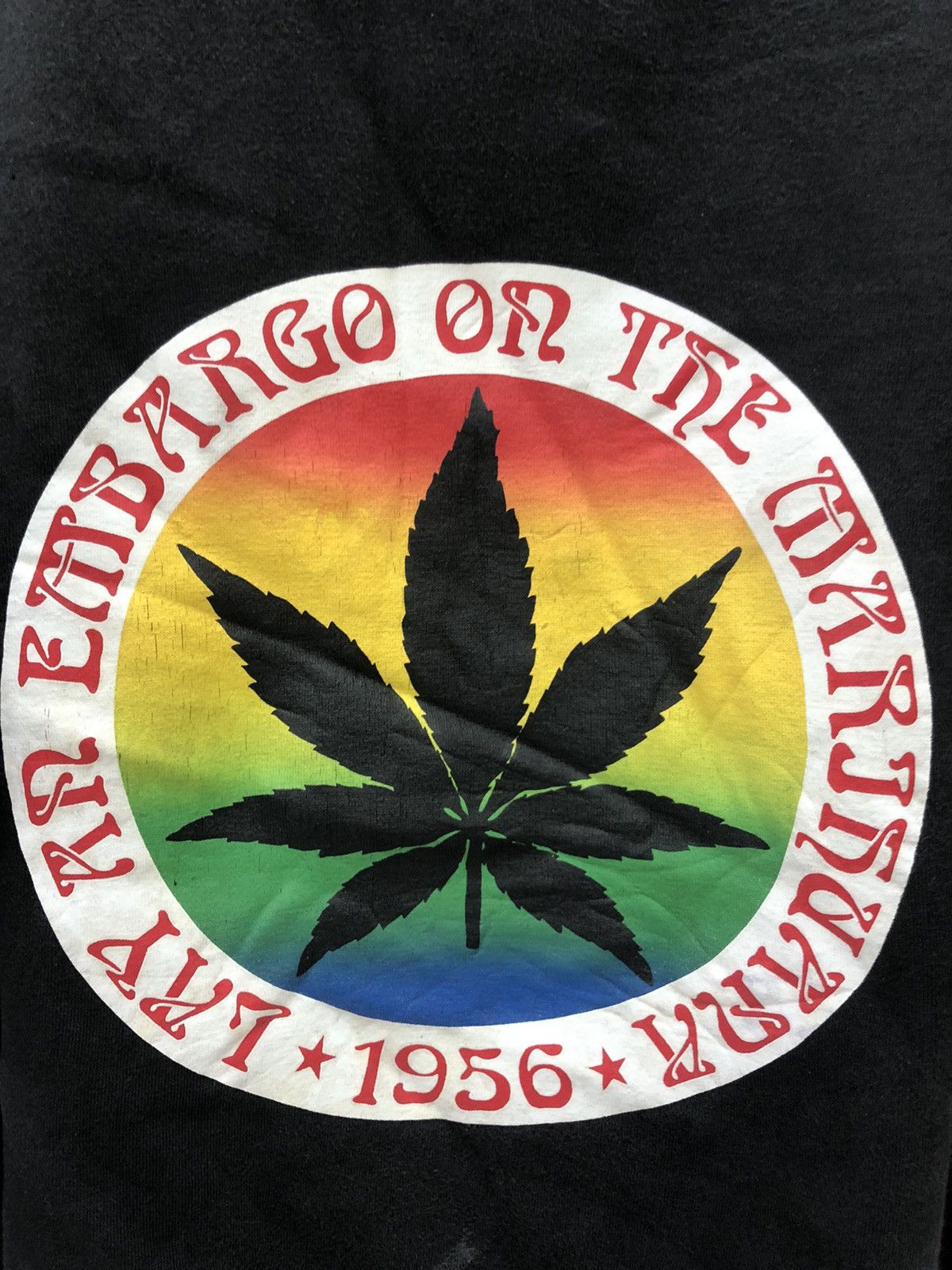 Bob Marley × Roots Merry Garden MARIJUANA Sweatshirt big print Rasta canabis Size US M / EU 48-50 / 2 - 3 Thumbnail