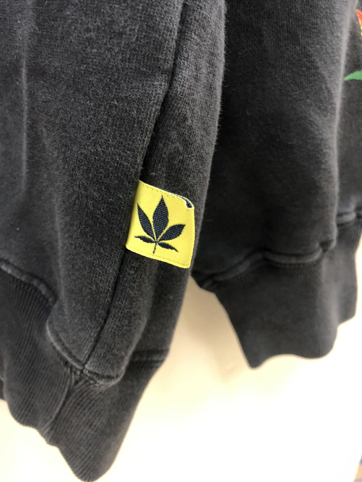Bob Marley × Roots Merry Garden MARIJUANA Sweatshirt big print Rasta canabis Size US M / EU 48-50 / 2 - 8 Thumbnail