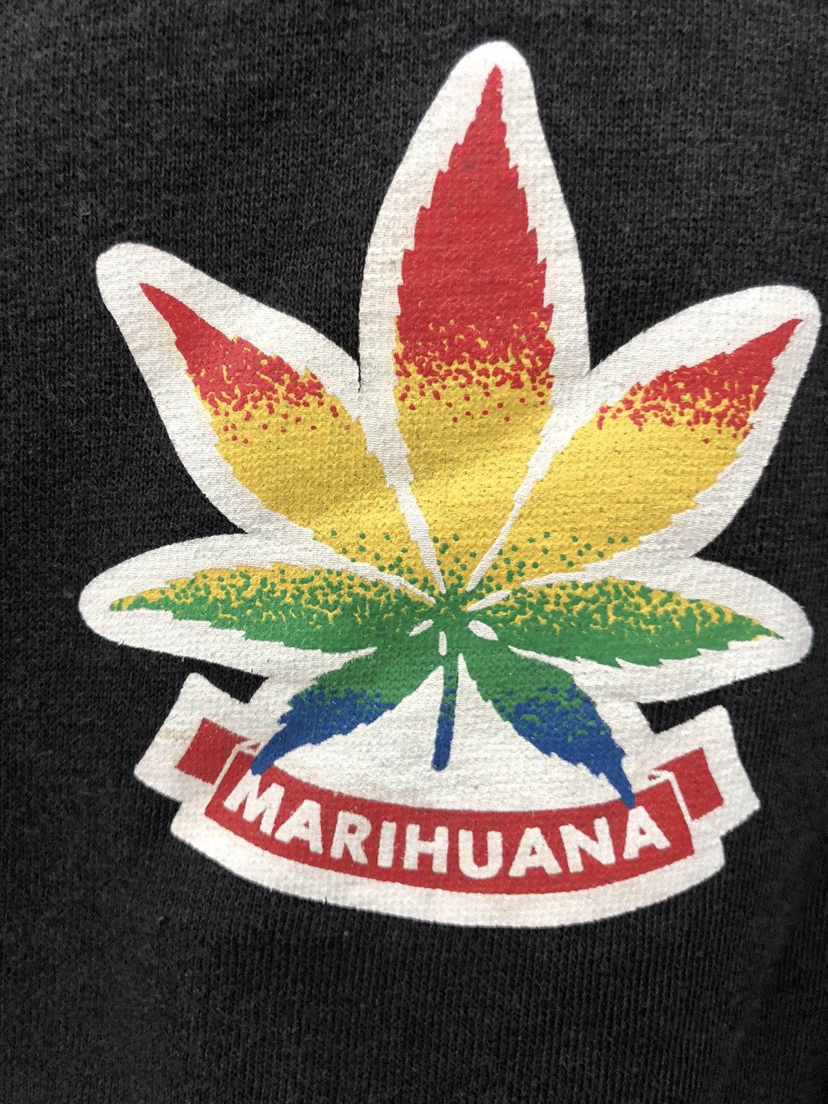 Bob Marley × Roots Merry Garden MARIJUANA Sweatshirt big print Rasta canabis Size US M / EU 48-50 / 2 - 10 Thumbnail