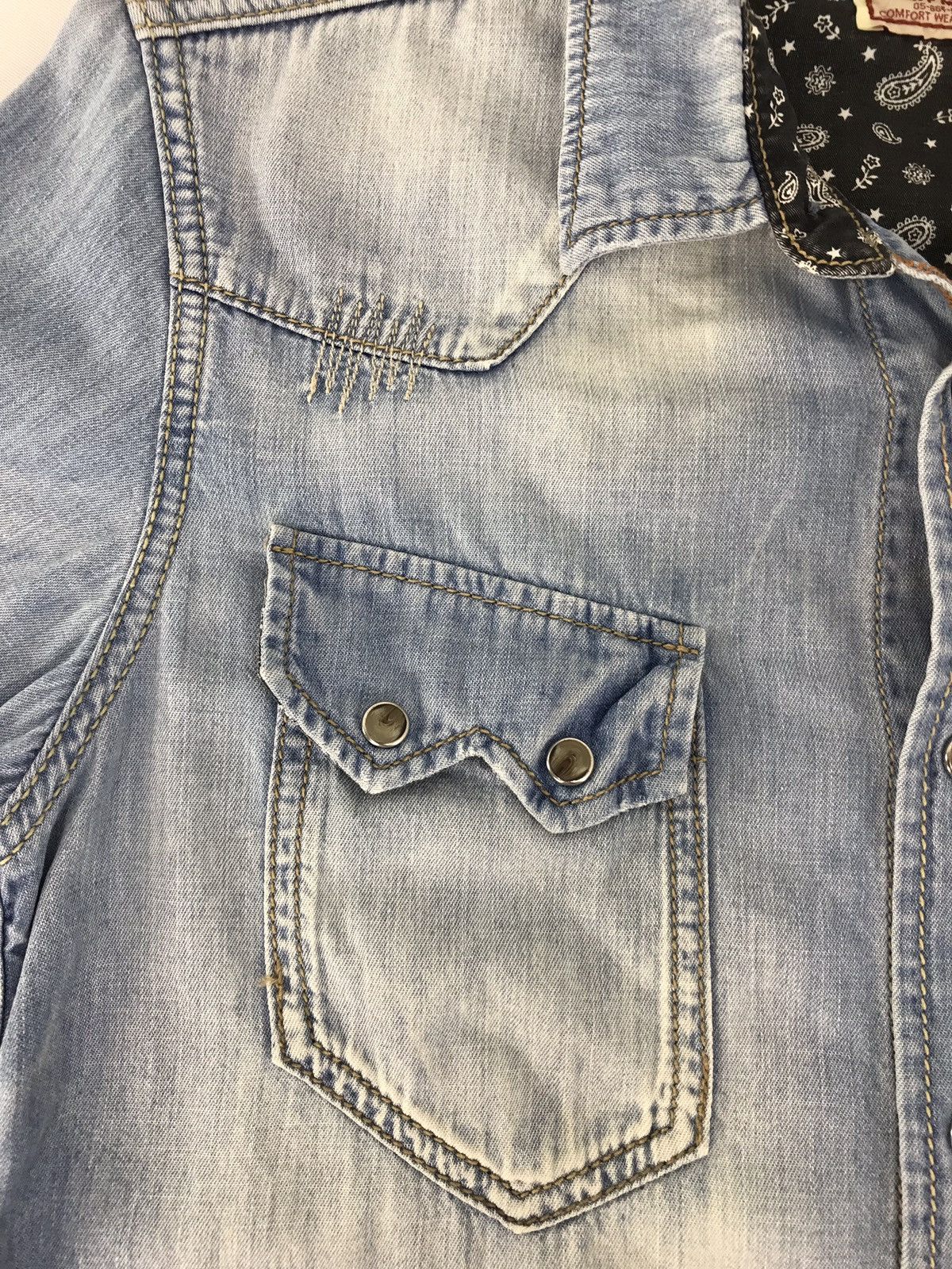 Vintage Vintage Kriff Mayer Distressed Snap Button Western Design Size US M / EU 48-50 / 2 - 6 Thumbnail