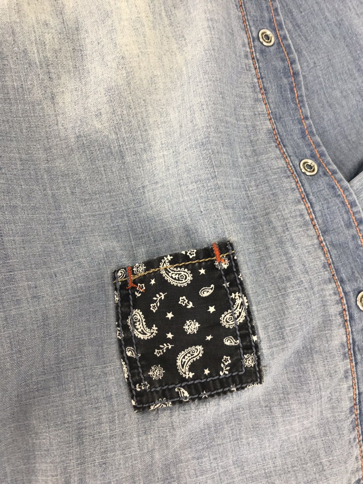 Vintage Vintage Kriff Mayer Distressed Snap Button Western Design Size US M / EU 48-50 / 2 - 10 Thumbnail