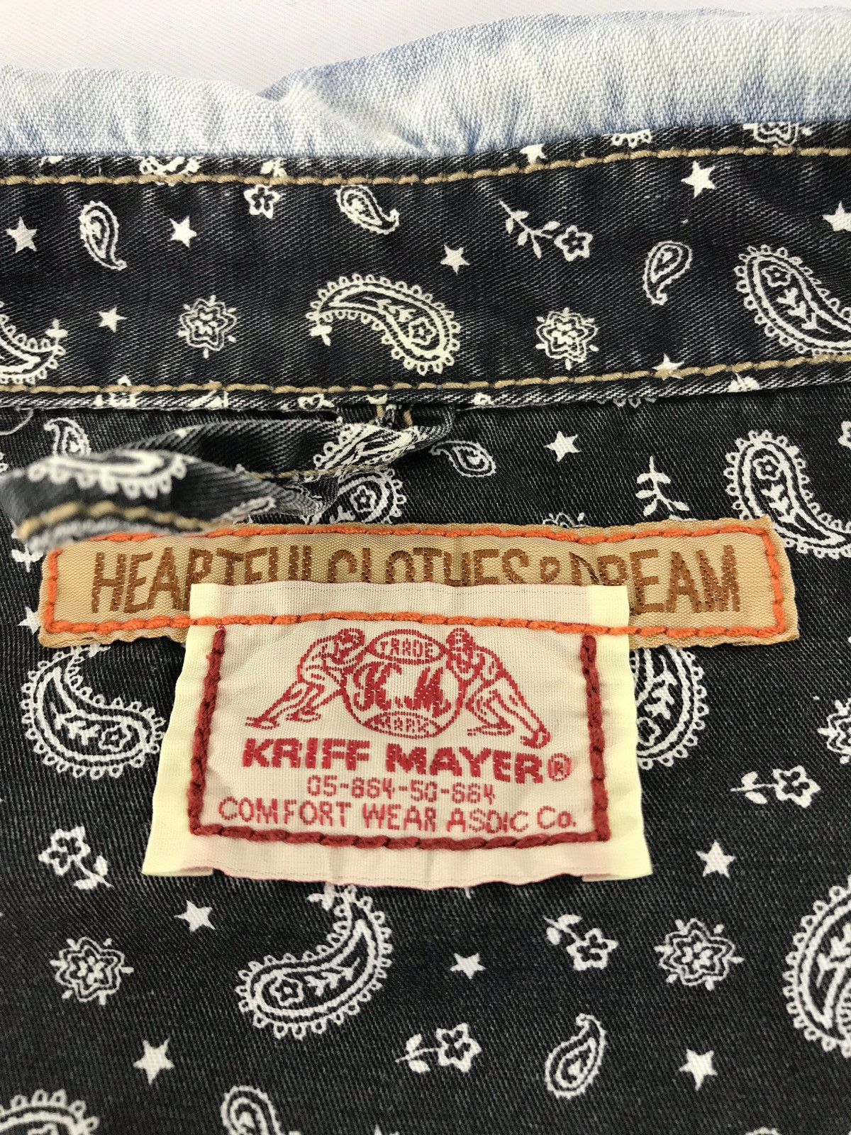 Vintage Vintage Kriff Mayer Distressed Snap Button Western Design Size US M / EU 48-50 / 2 - 9 Thumbnail
