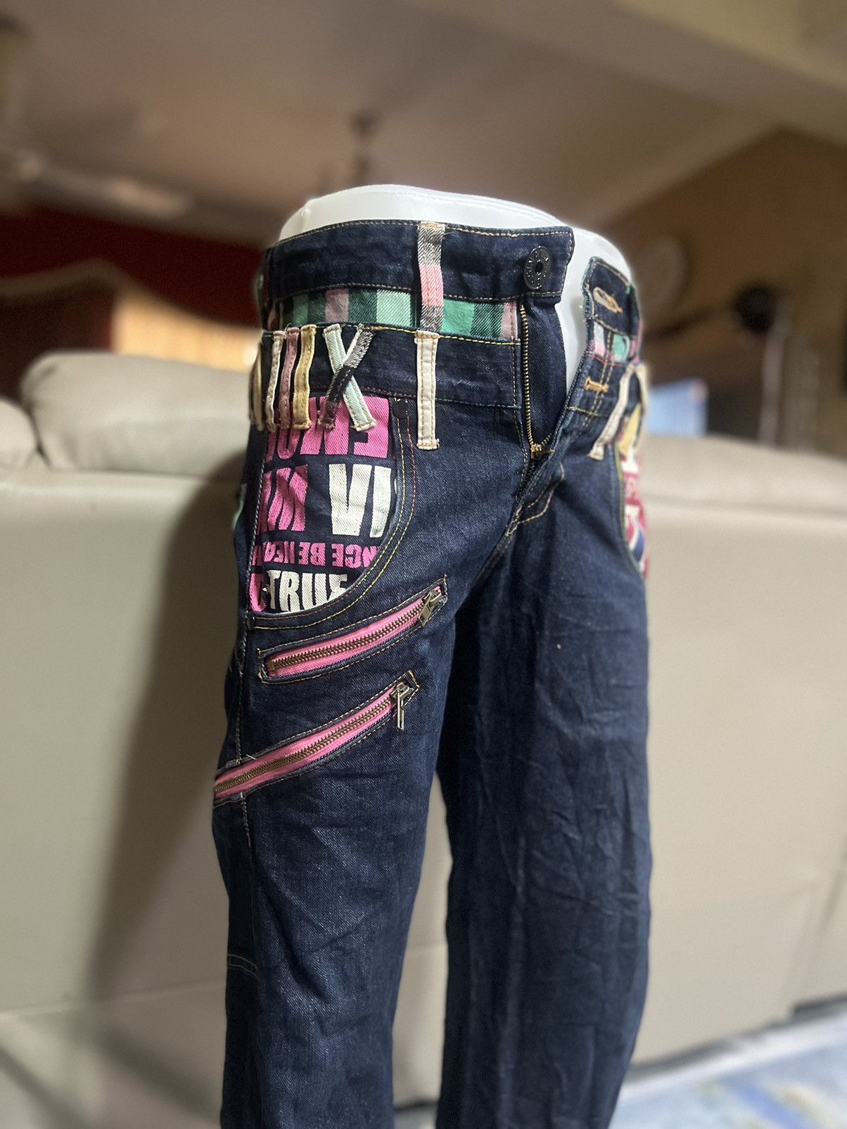 Japanese Brand × Vintage Limited Design 🔥 Sorridere Punky Spirit Jeans Size US 30 / EU 46 - 2 Thumbnail