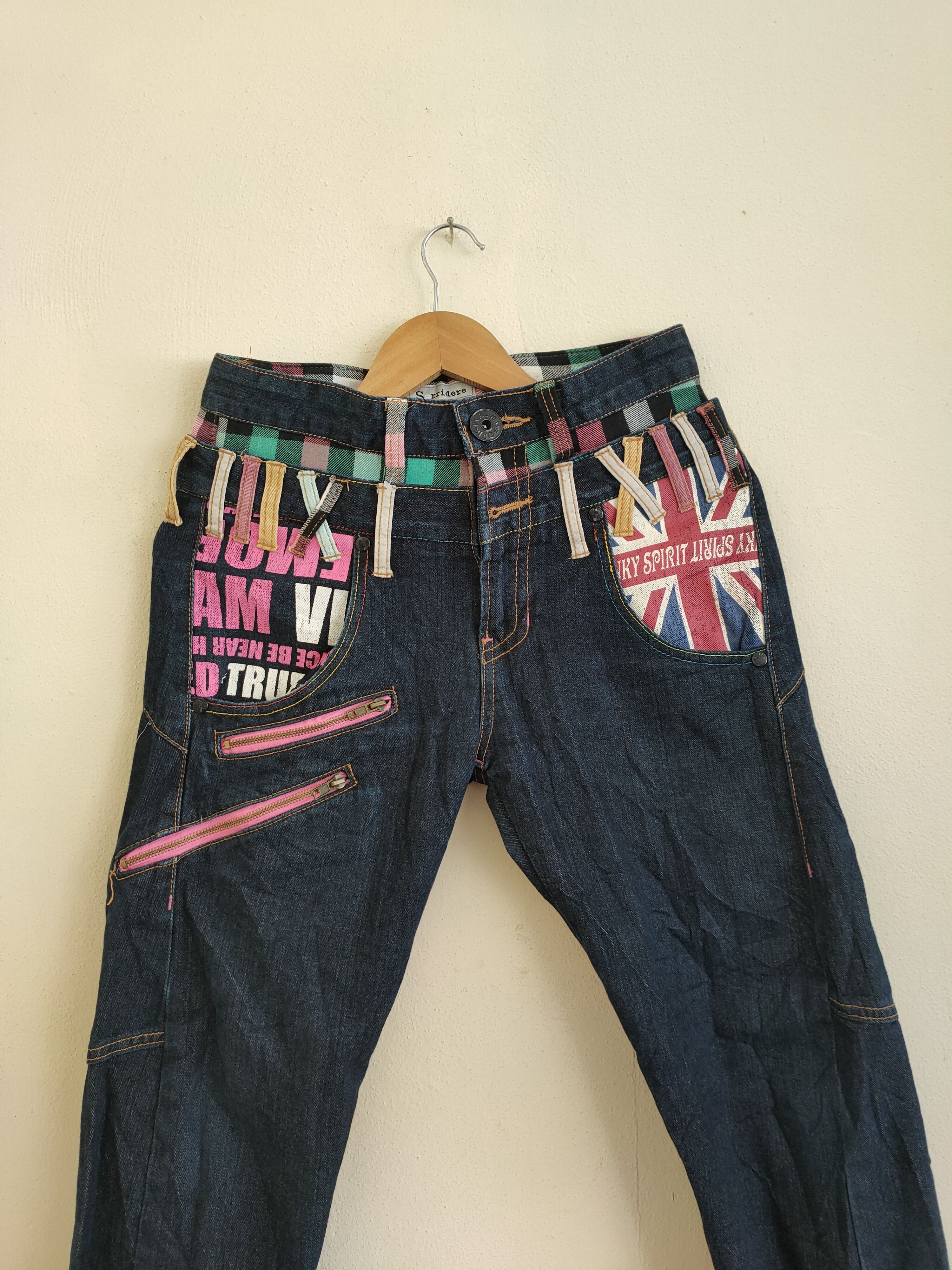 Japanese Brand × Vintage Limited Design 🔥 Sorridere Punky Spirit Jeans Size US 30 / EU 46 - 11 Thumbnail