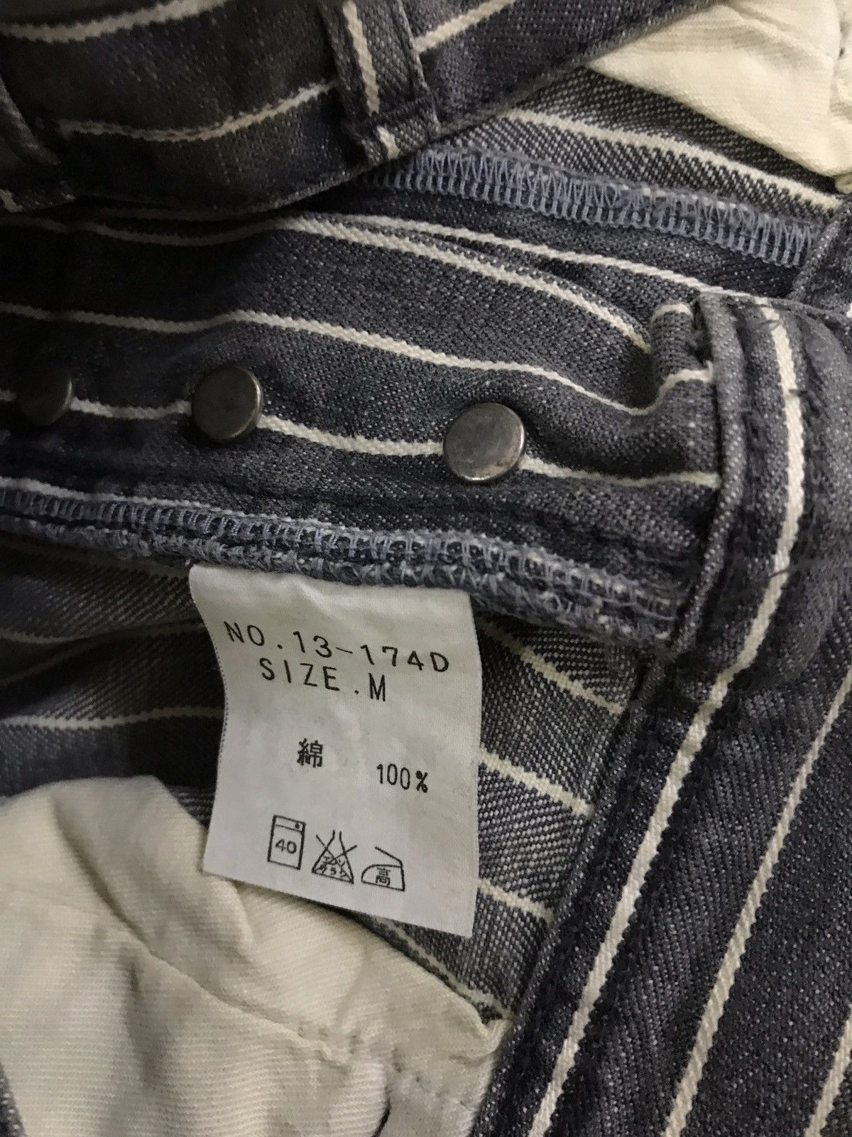 Japanese Brand Domingo Japan Stripes Wabash Workers Kapital Style pants Size US 29 - 13 Thumbnail