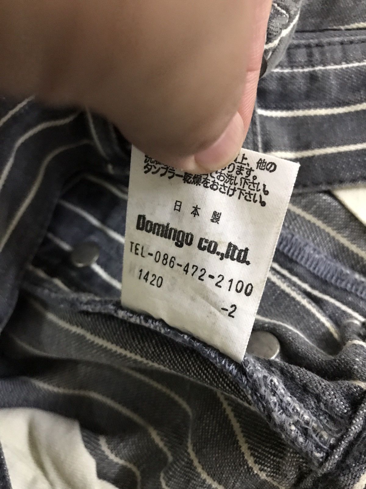 Japanese Brand Domingo Japan Stripes Wabash Workers Kapital Style pants Size US 29 - 12 Thumbnail