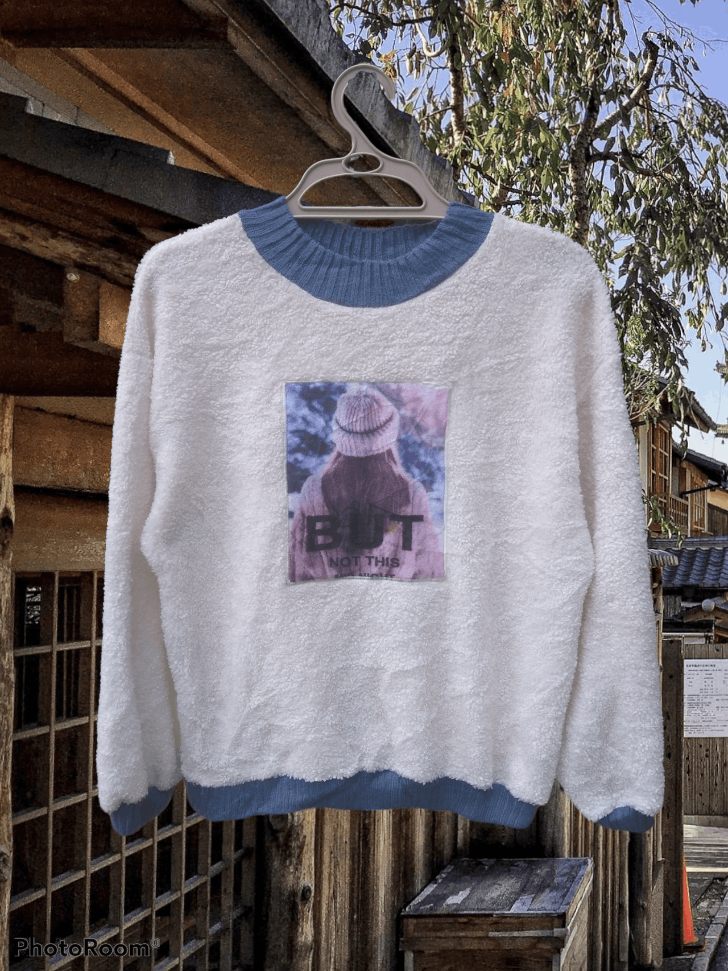 Aran Isles Knitwear × Japanese Brand JAPANESE BRAND KNITT & FLEECE BLEND SWEATER Size M / US 6-8 / IT 42-44 - 1 Thumbnail