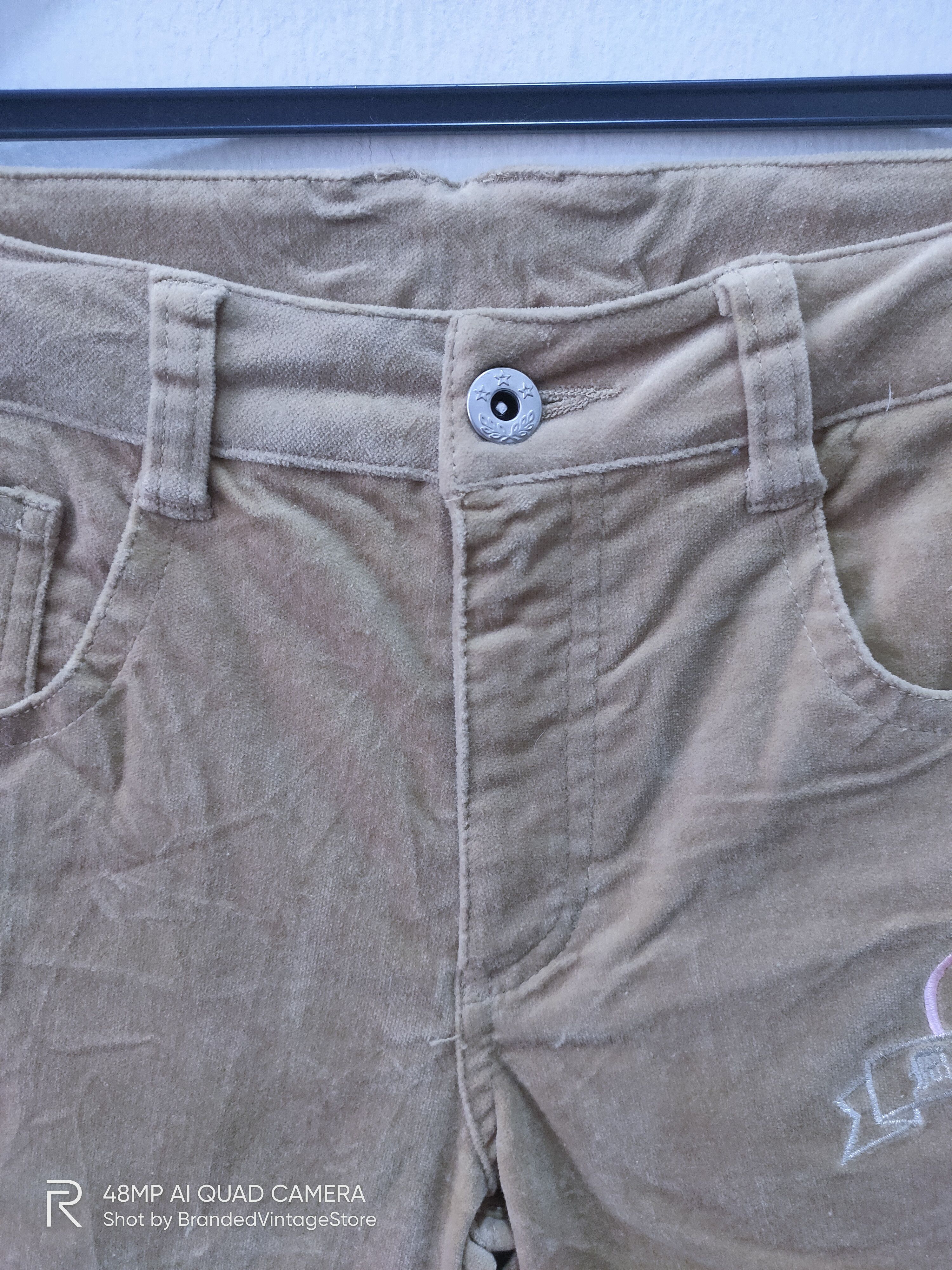 S/STERE × Velvet MY SISTER Women Embroidery Velvet Flare Trouser Denim Pants Size 28" / US 6 / IT 42 - 7 Thumbnail