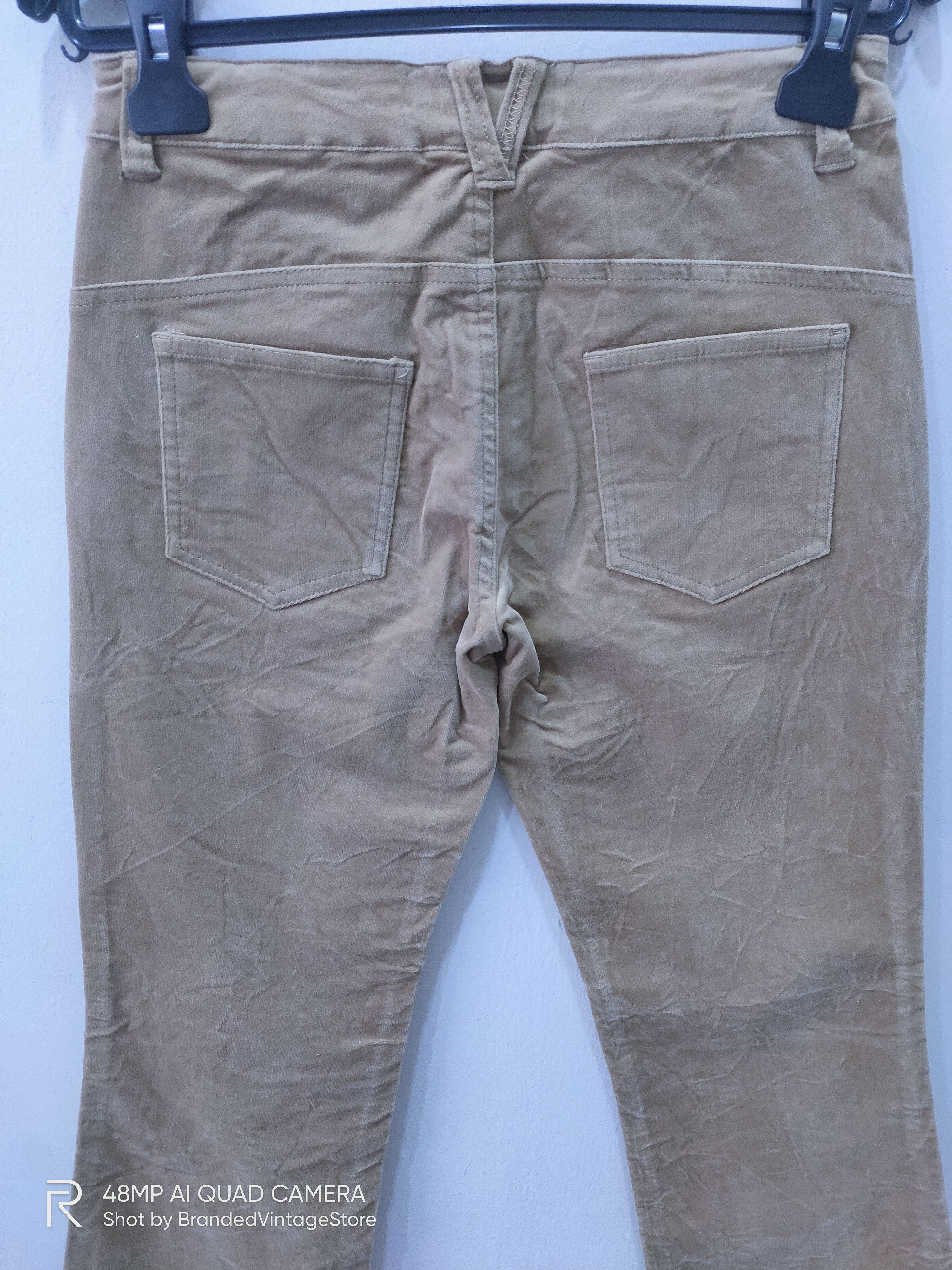 S/STERE × Velvet MY SISTER Women Embroidery Velvet Flare Trouser Denim Pants Size 28" / US 6 / IT 42 - 12 Thumbnail