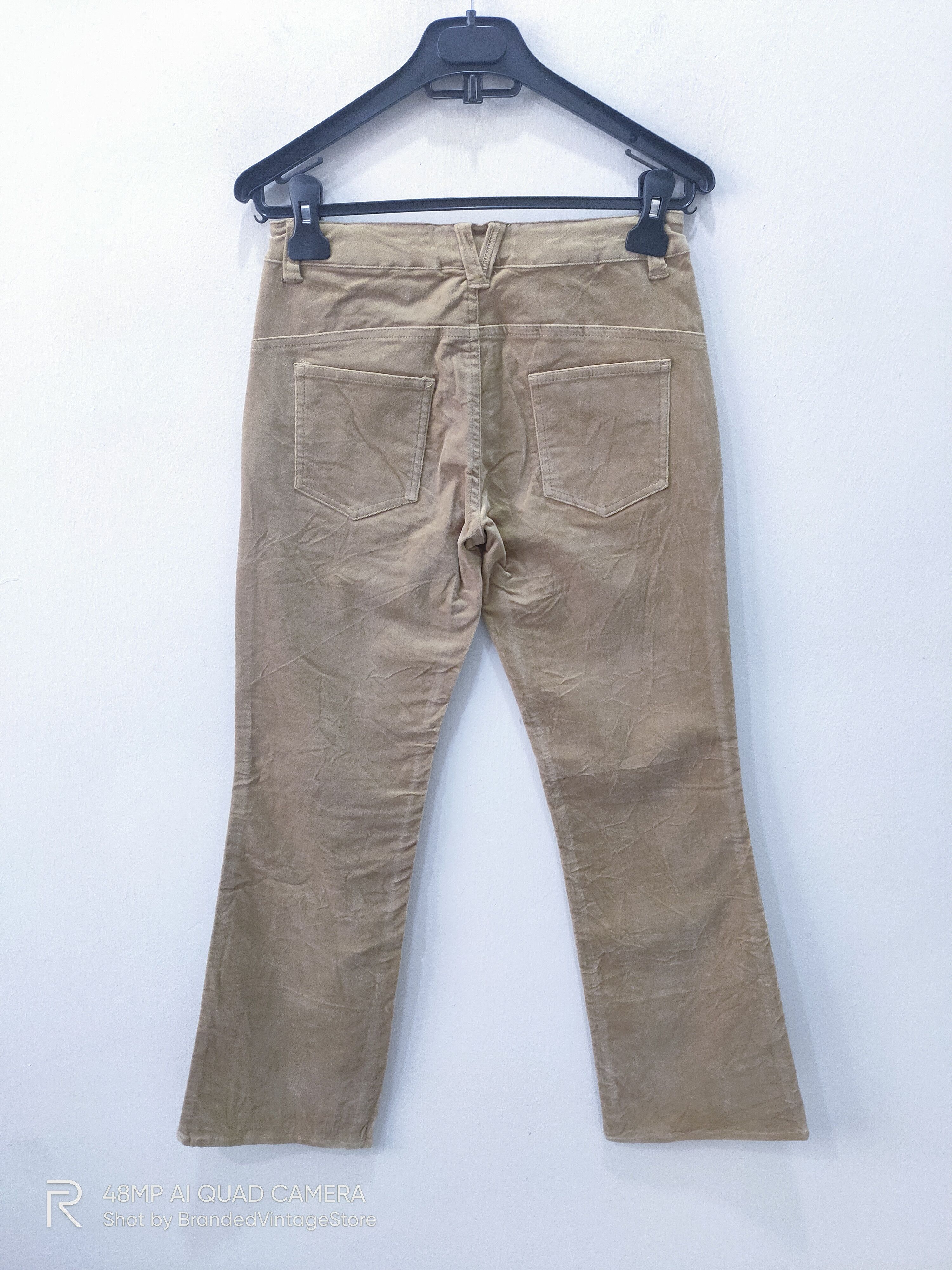 S/STERE × Velvet MY SISTER Women Embroidery Velvet Flare Trouser Denim Pants Size 28" / US 6 / IT 42 - 2 Thumbnail