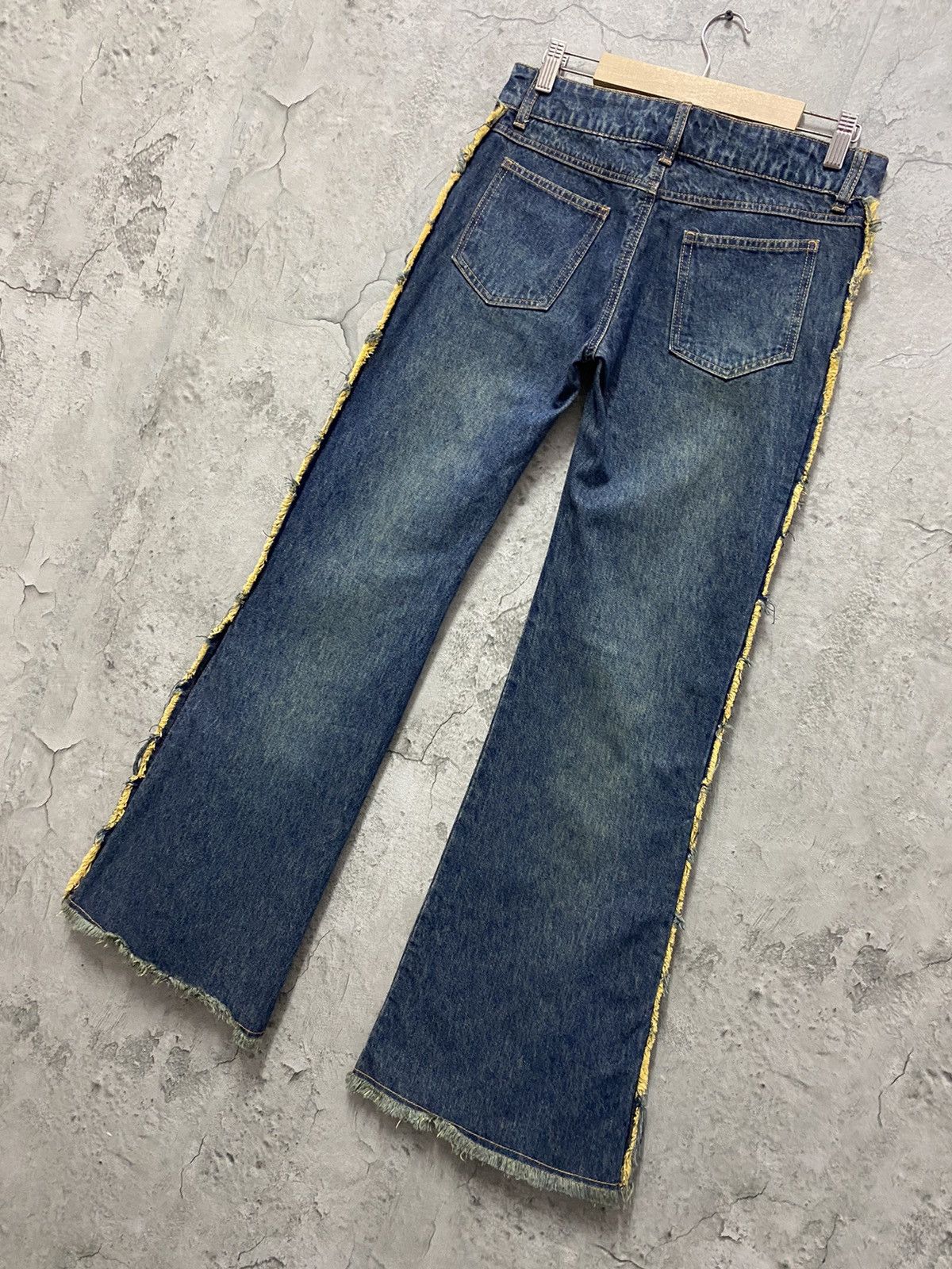 Designer × Japanese Brand × Vintage Jouer Aux Echecs Japan Button Up Flared Denim Vintage Size US 29 - 10 Thumbnail